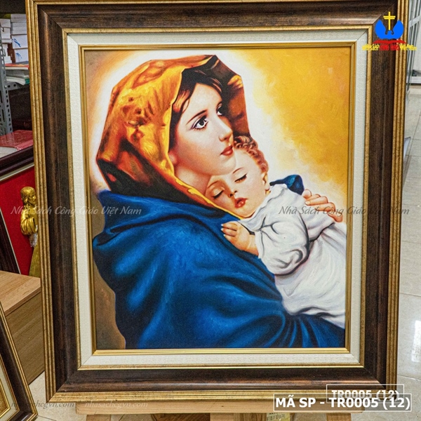Tranh Canvas Mẹ bế Chúa vẽ đẩy 54x60cm_thumbnail_3