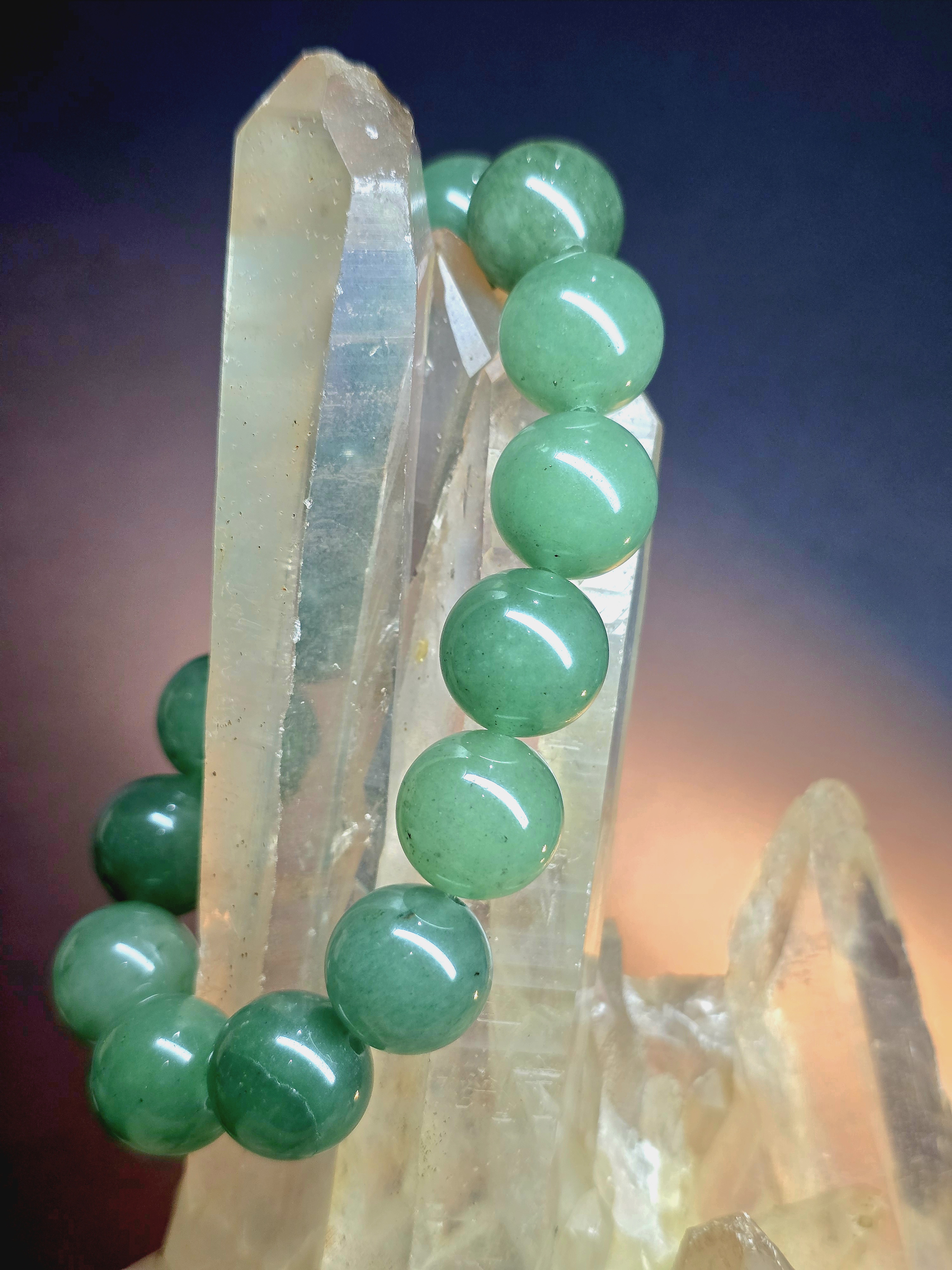 Vòng Tay Đá Thạch Anh Xanh Green Aventurine Ngọc Đông Linh_thumbnail_4