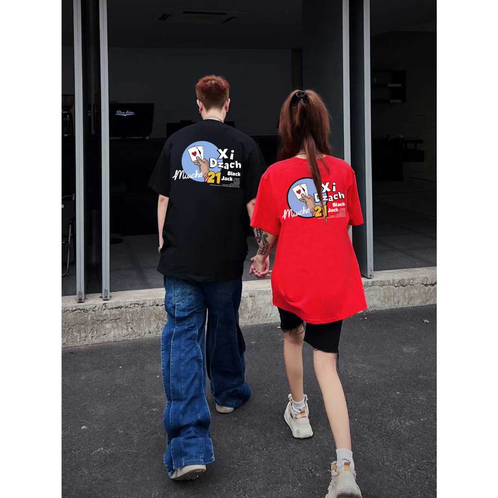 Áo thun Xì DZách Tết 2026 local brand form rộng nam nữ đủ size ATD867 Miucho tay ngắn vải cotton cổ tròn in mix_thumbnail_2