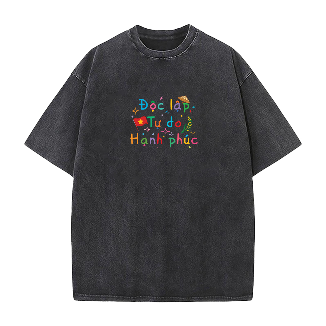 Áo thun Việt Nam tôi yêu form rộng 2127 Miucho cổ tròn vải cotton 4c 220gsm thoáng mát in mix_thumbnail_12