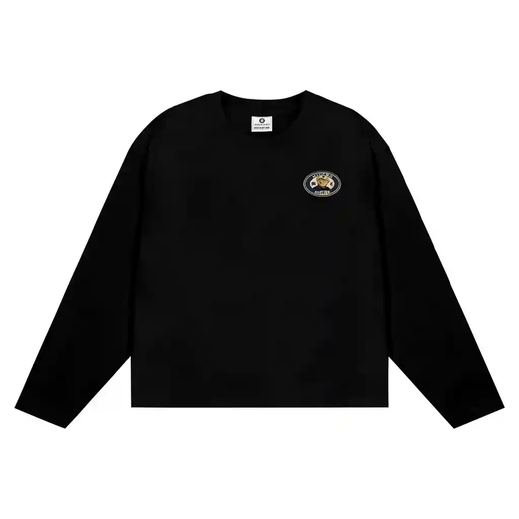 Áo thun boxy nữ Miucho cotton thoáng mát tay dài cổ tròn hình nhỏ basic in mix 2705_thumbnail_7