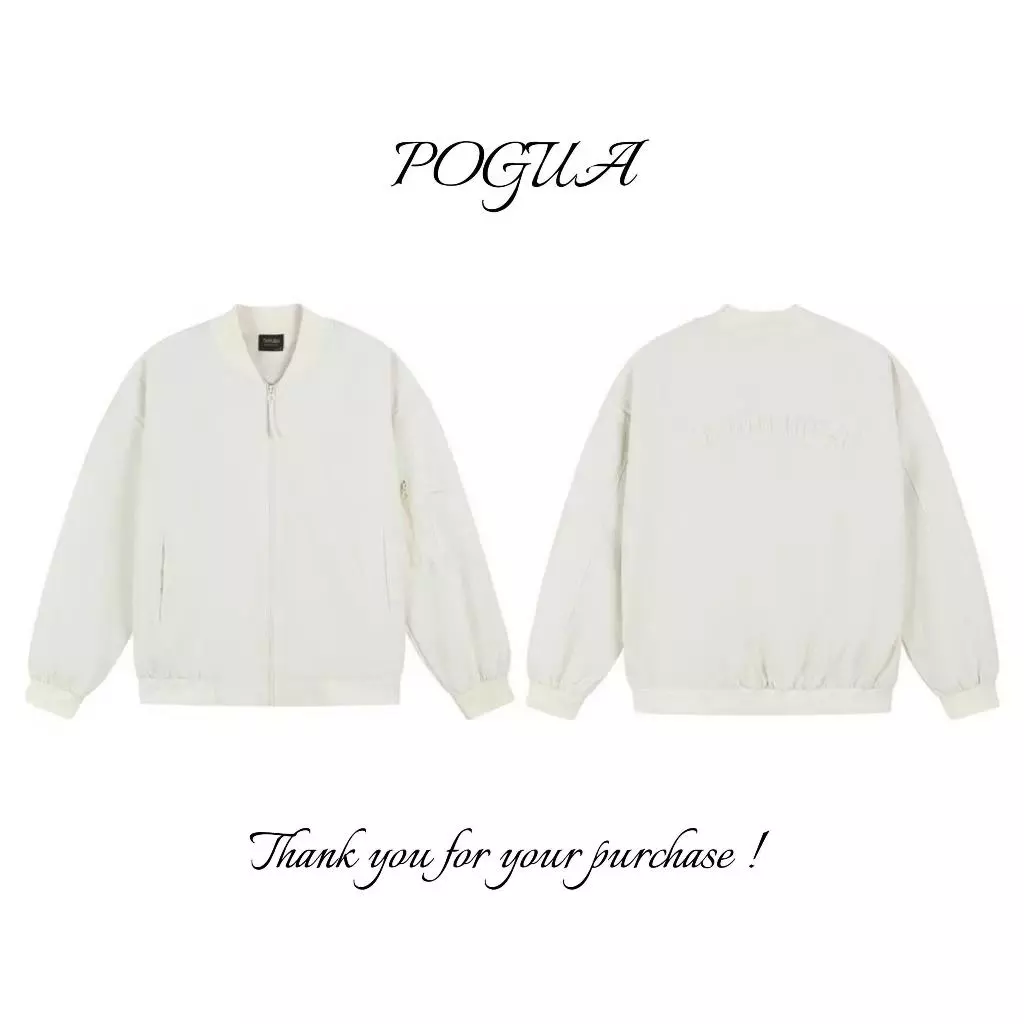 Áo khoác gió nam nữ bomber hai lớp có túi khóa họa tiết thêu nổi_thumbnail_4