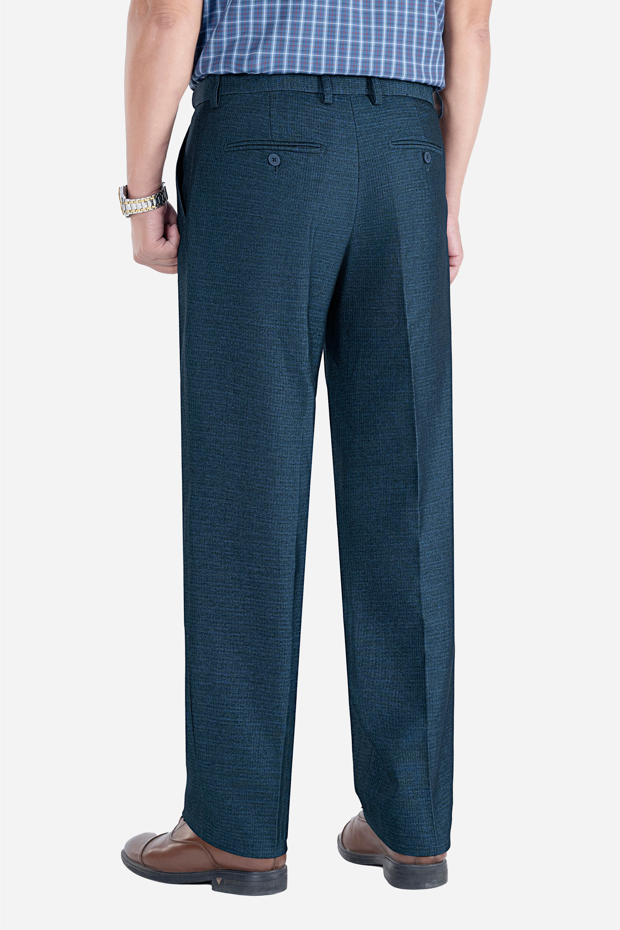 Quần Âu 1 Li Cạp Chun Ẩn Nam Trung Niên ANCHI Chất Liệu Cotton Viscose Cao Cấp Màu Đen_thumbnail_37