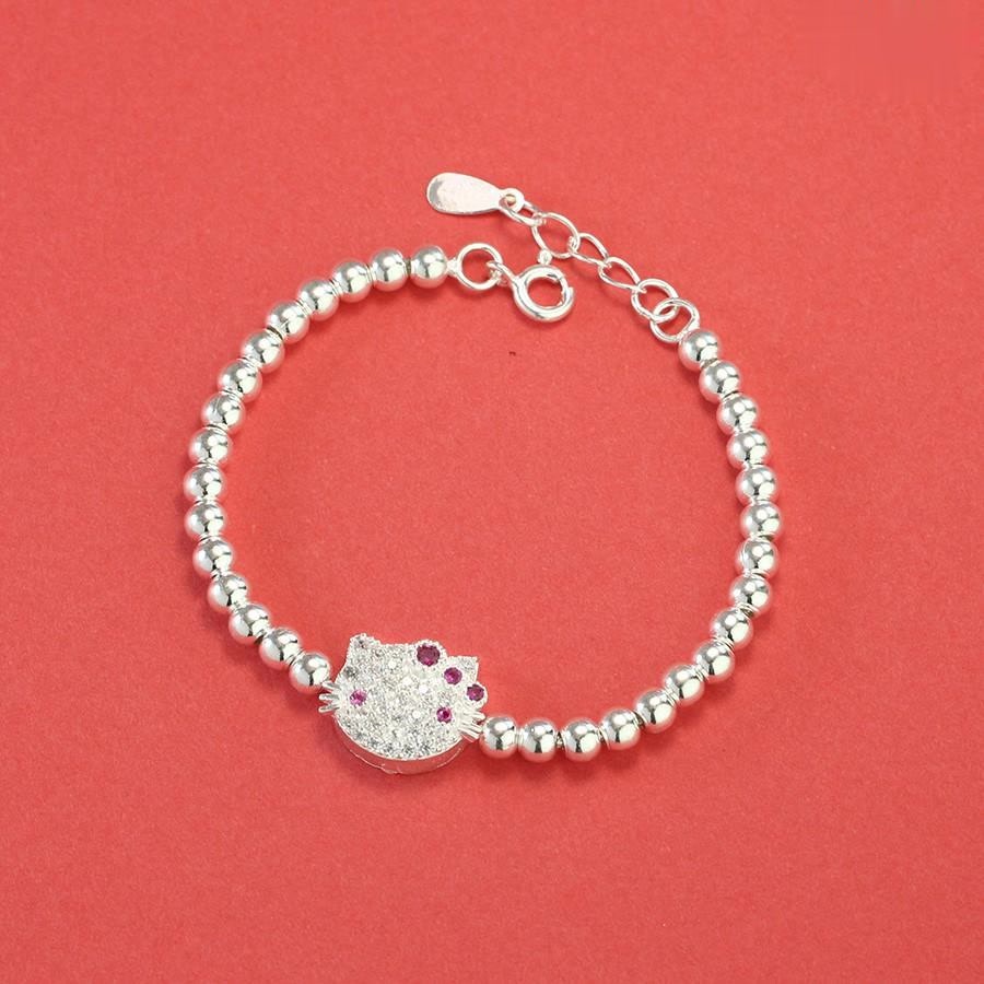 Vòng tay bạc cho bé gái hình Hello Kitty TS0478_thumbnail_1