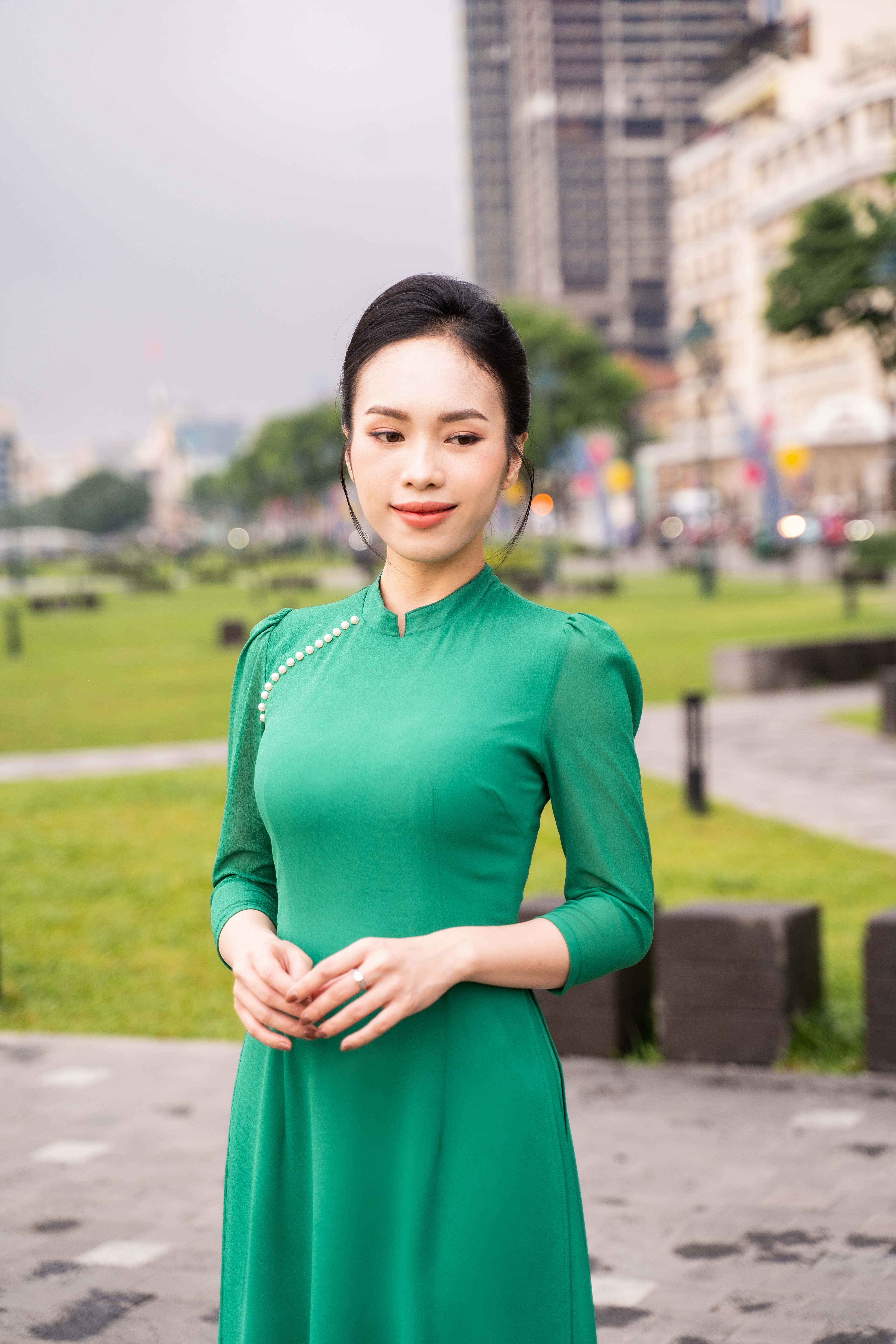 Đầm giả áo dài - Y1367 - Thương hiệu Zonbig_thumbnail_6