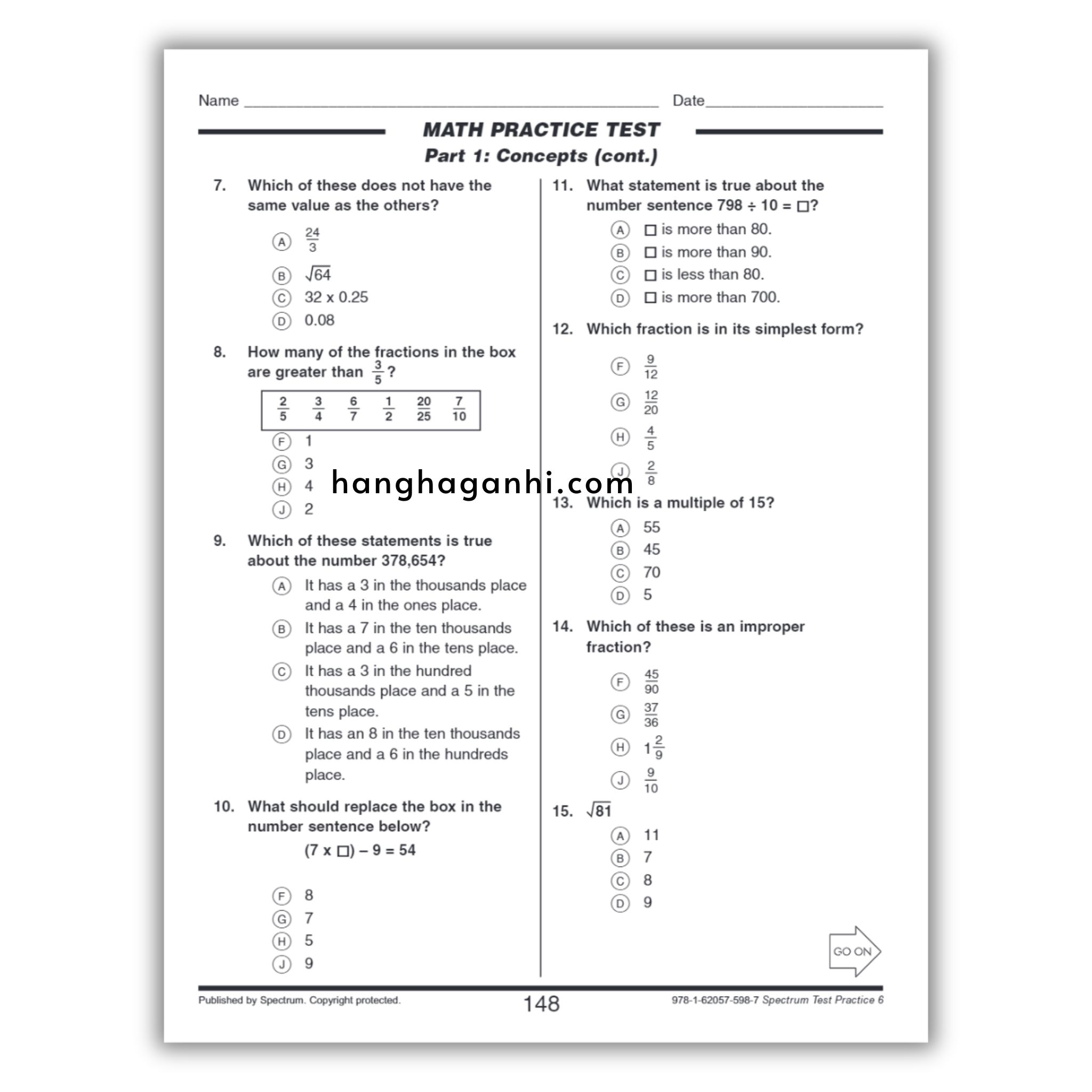 Sách Spectrum Test Practice Workbook Grade 6_thumbnail_14