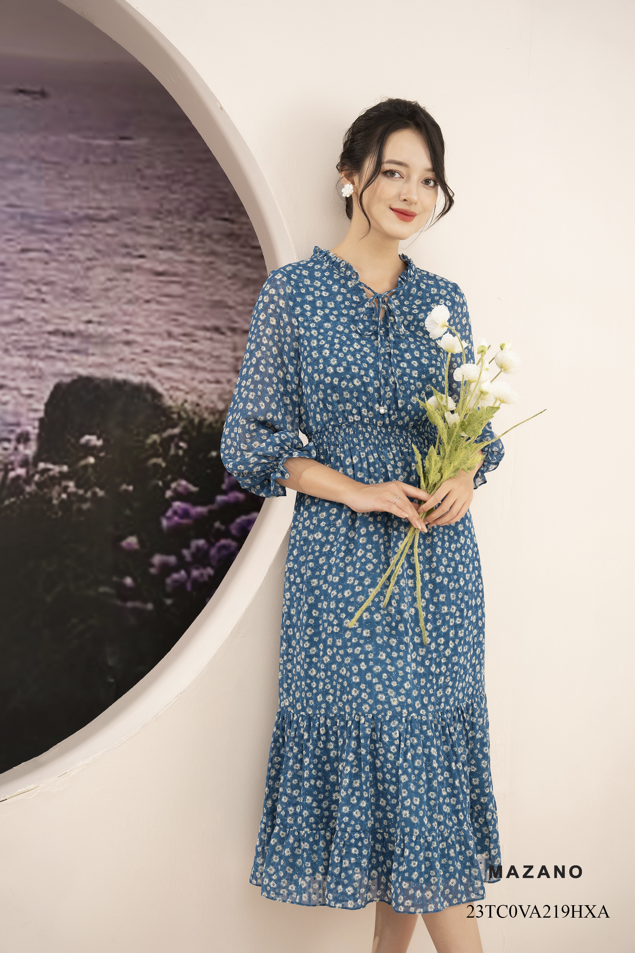 Đầm bùng eo chun, chân bèo_thumbnail_0