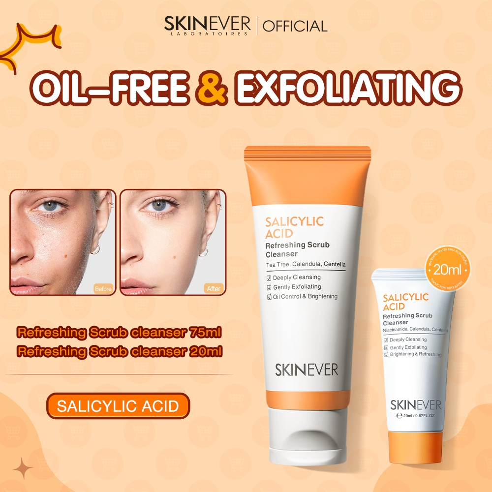 SKINEVER Salicylic Acid Refreshing Scrub Cleanser 75ml_thumbnail_1
