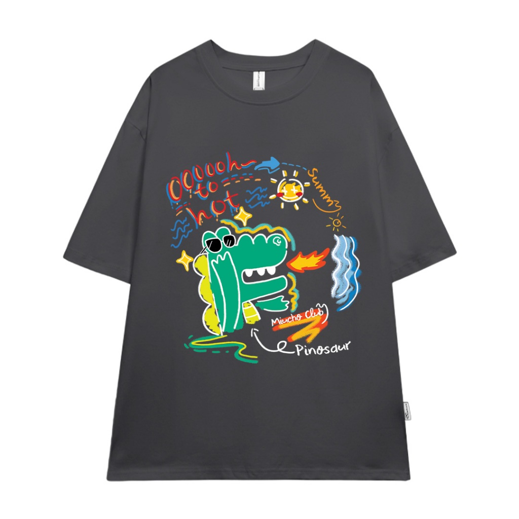 Áo phông nam form rộng nhiều màu ATD1072 Miucho Man tay ngắn cổ tròn in mix_thumbnail_14