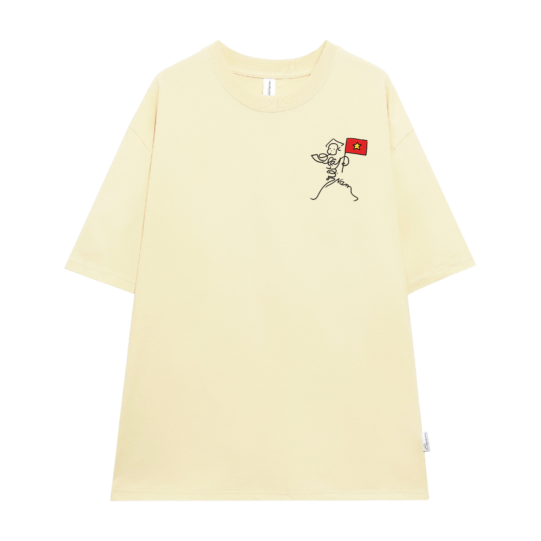 Áo thun Việt Nam tôi yêu form rộng 2117 Miucho cổ tròn vải cotton 4c 220gsm thoáng mát in artwork_thumbnail_11