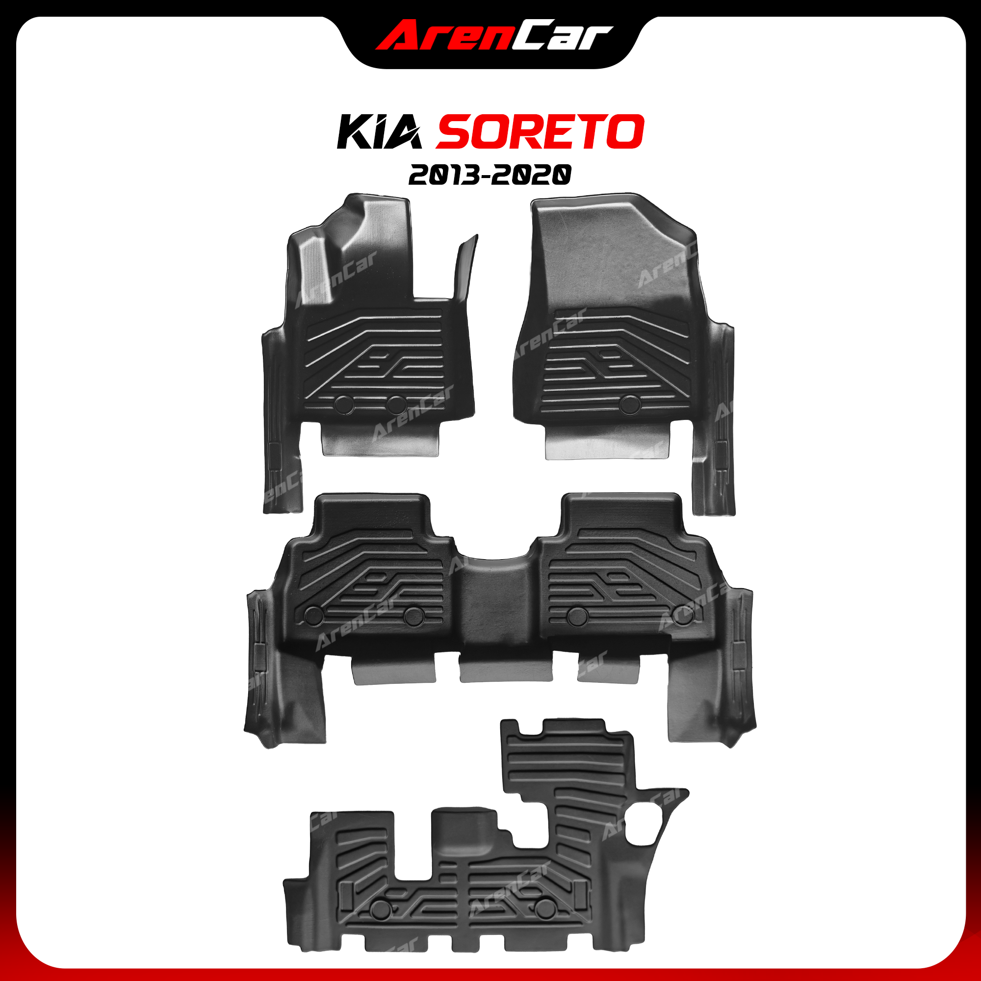 Thảm Lót Sàn Ô Tô TPE Nhựa Đúc Kia Sorento