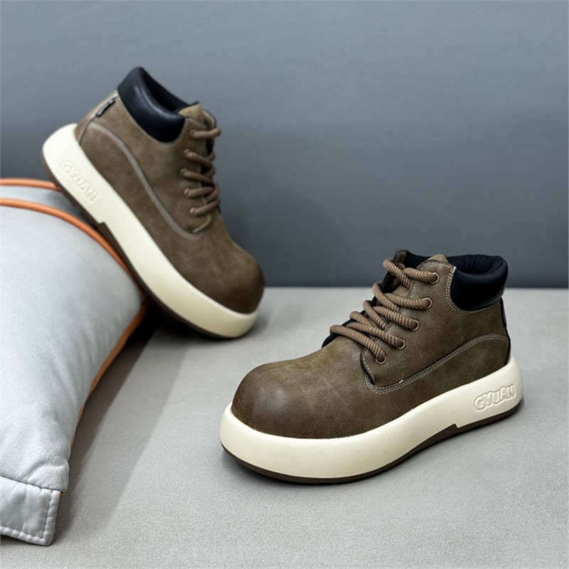 GA356 - Giày nam mũi tròn phong cách cổ điển phối màu đơn sắc đa năng mùa đông 2025_thumbnail_7