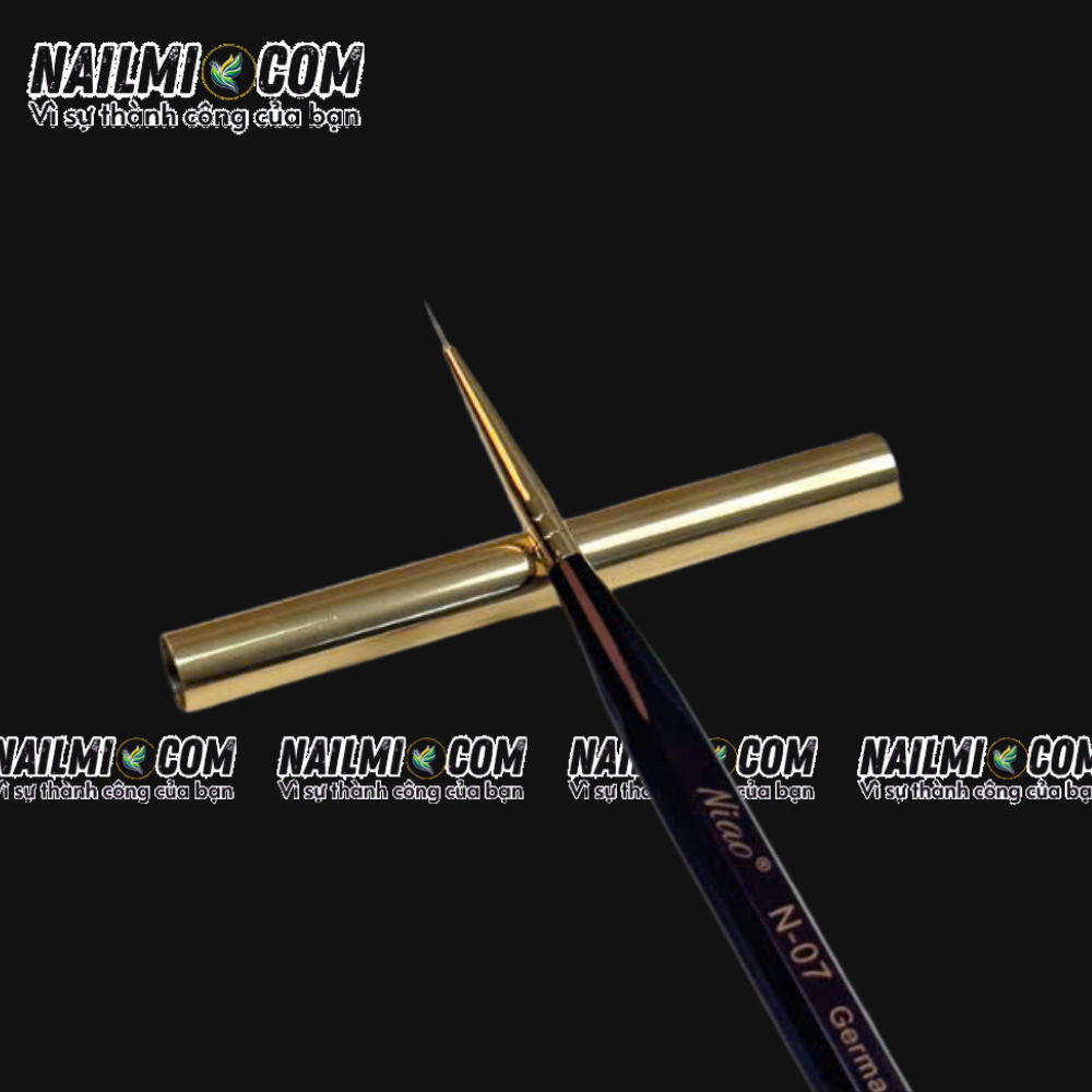 Cọ nét - cọ râu vẽ móng tay - 7mm - Niao - N07 - cán gỗ_thumbnail_1