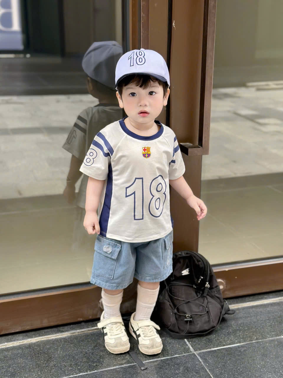 A07 BỘ CỘC QUẦN BÒ SỐ 18 KÈM MŨ - A116.883