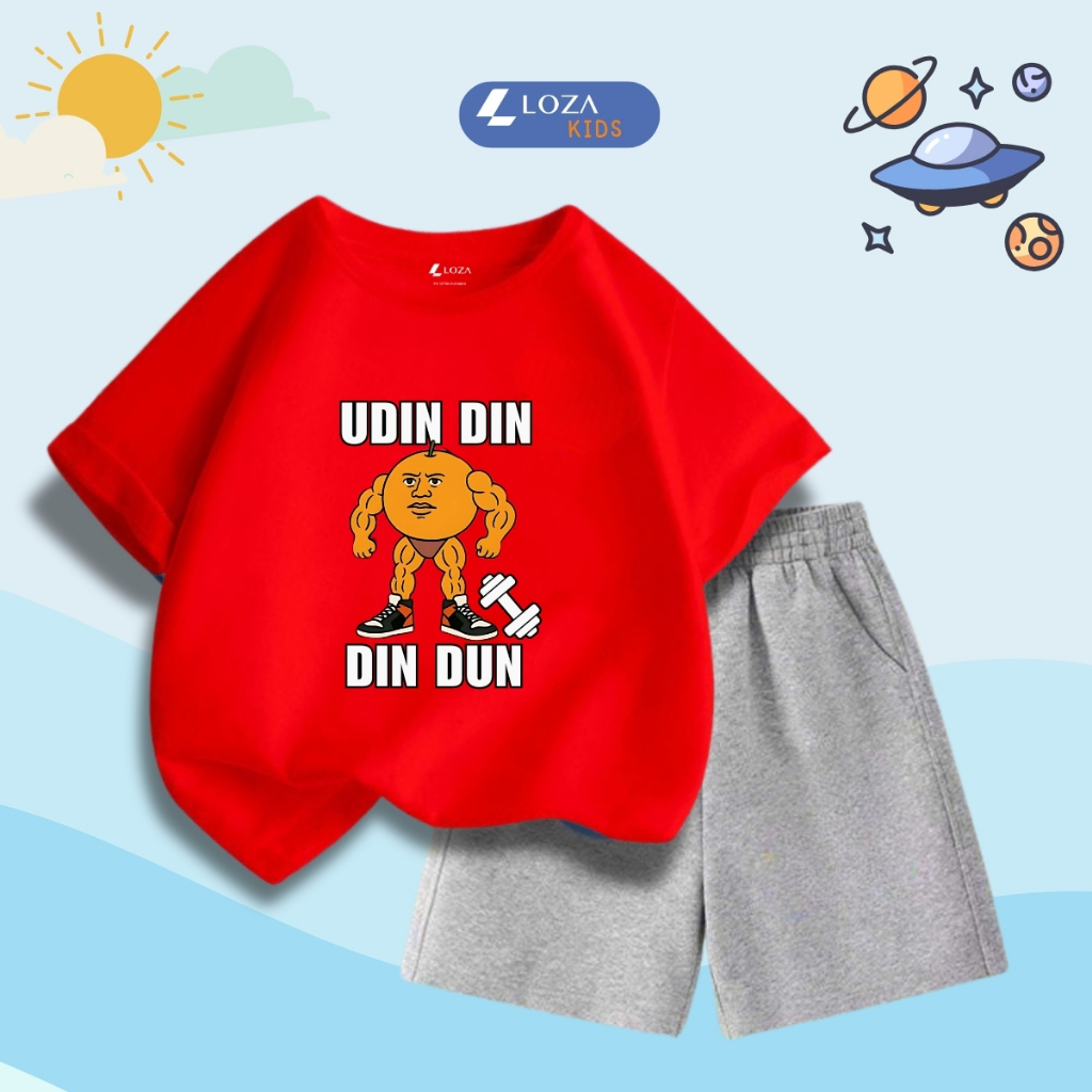 Bộ đồ bé trai in hình 'UDIN DIN DIN DUN' - Loza Kids SB414_thumbnail_9