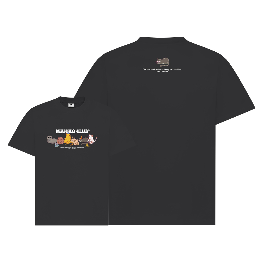 Áo phông đôi nam nữ form rộng 1953 Miucho Club cổ tròn vải cotton 2c 250gsm dày dặn in mix_thumbnail_13