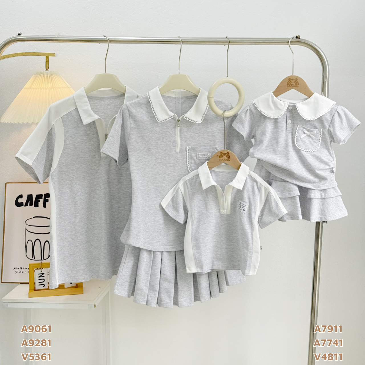 Áo cộc polo GHI túi ngực tag CCD NỮ_thumbnail_5