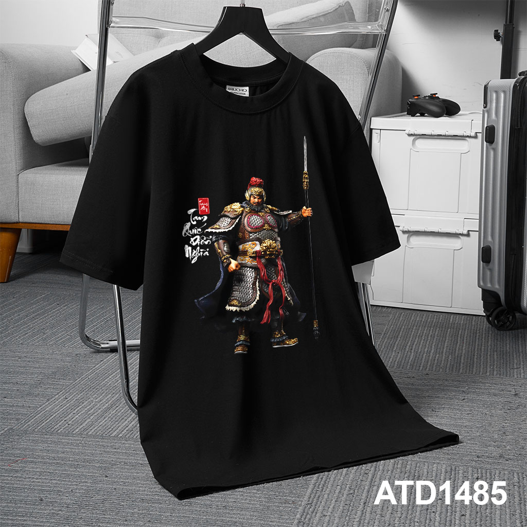 Áo phông nam tam quốc diễn nghĩa nhiều màu nhiều màu ATD1485 Miucho Iconic vải cotton in artwork_thumbnail_4
