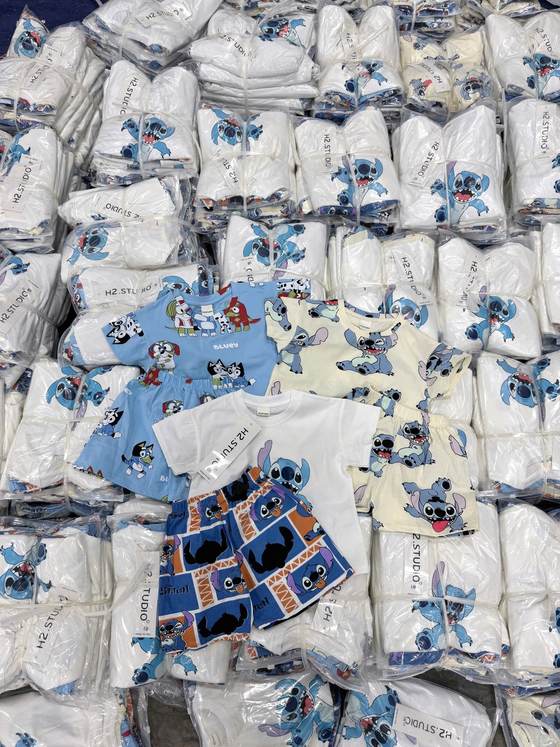 E07 SET 3 BỘ CỘC NHÂN VẬT STITCH VÀ CHÓ- A100.166