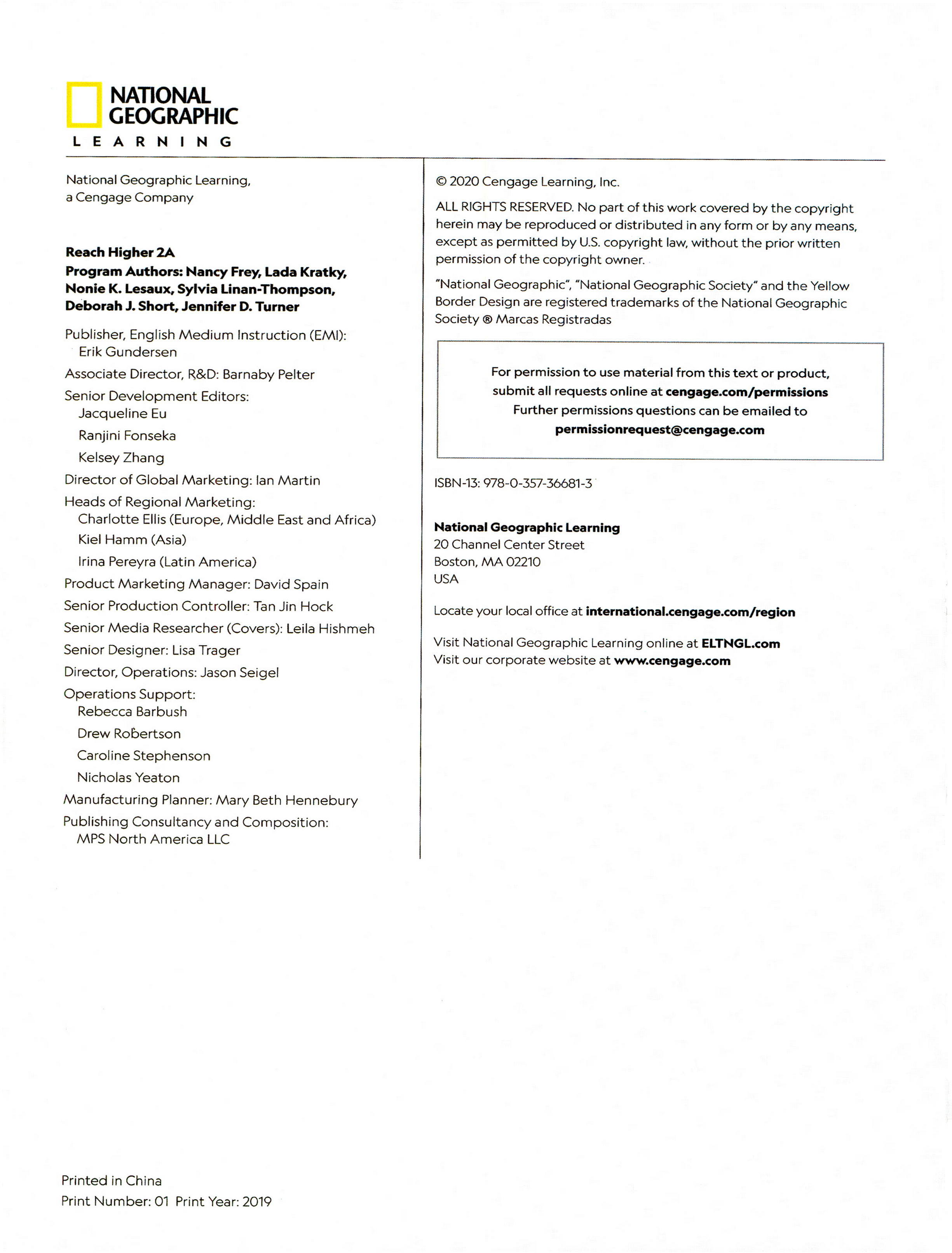 National Geographic Reach Higher 2A Student's Book (2020 – American English) – Sách giấy gáy đóng KEO nét đẹp_thumbnail_2