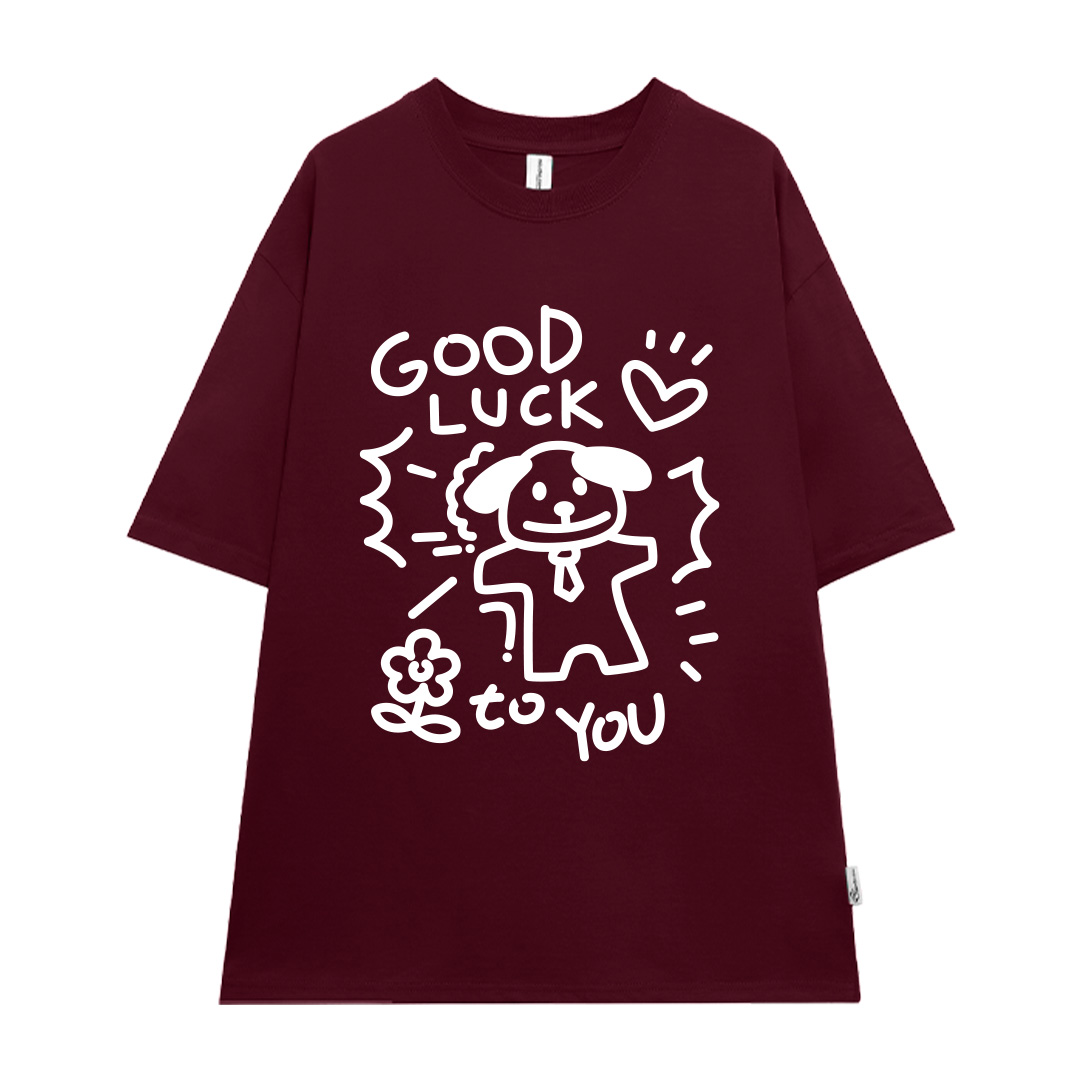 Áo thun cặp đôi couple chú cún đáng yêu from rộng ATD1365 Miucho vải cotton cổ tròn in artwork_thumbnail_19