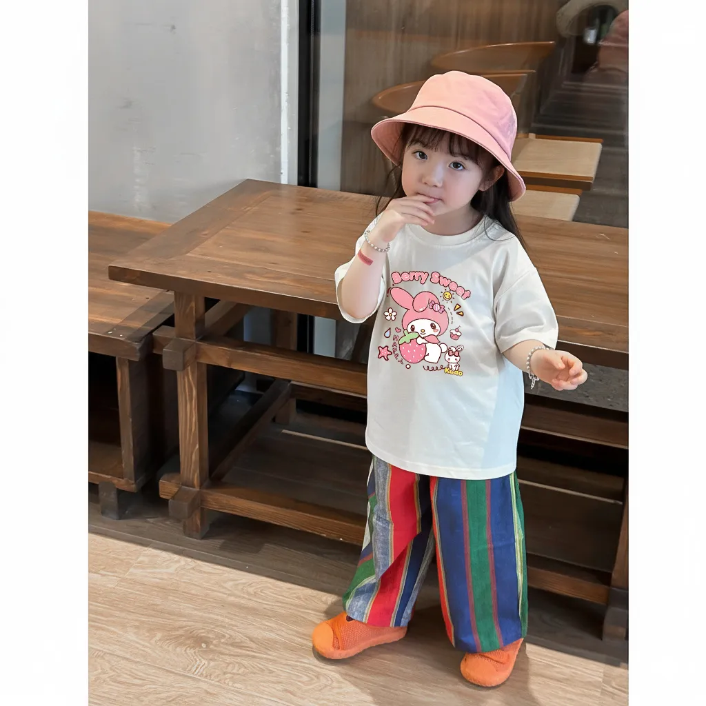 Áo thun cho bé Kado vải cotton thoáng mát tay ngắn cổ tròn hình in siêu cute 2868_thumbnail_3