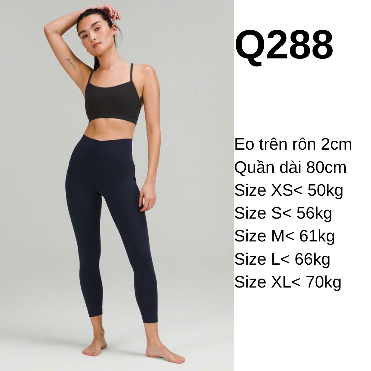 Q288 - Quần tập Legging 8 tấc