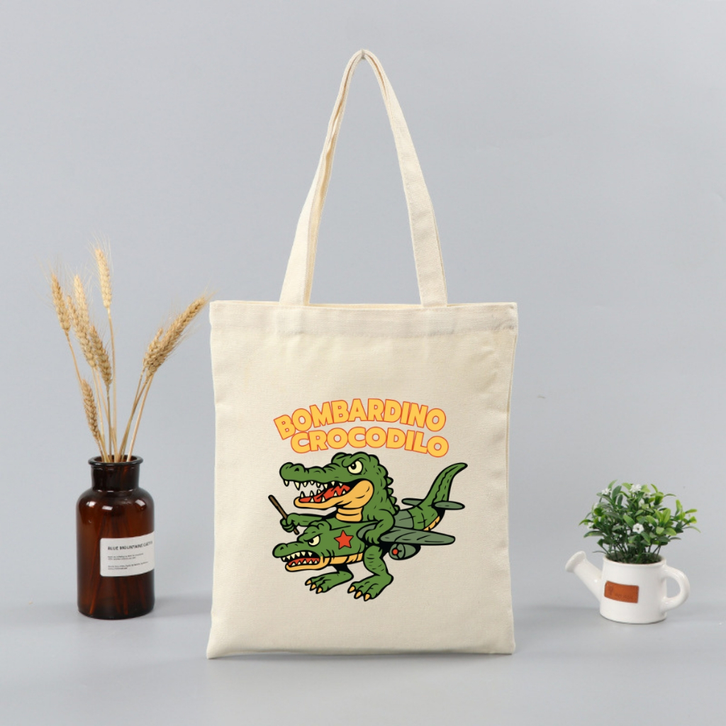 Túi tote in hình Brainrot - Túi vải canvas kích thước 33x37cm đựng vừa A4  và laptop - TOTE25_thumbnail_5