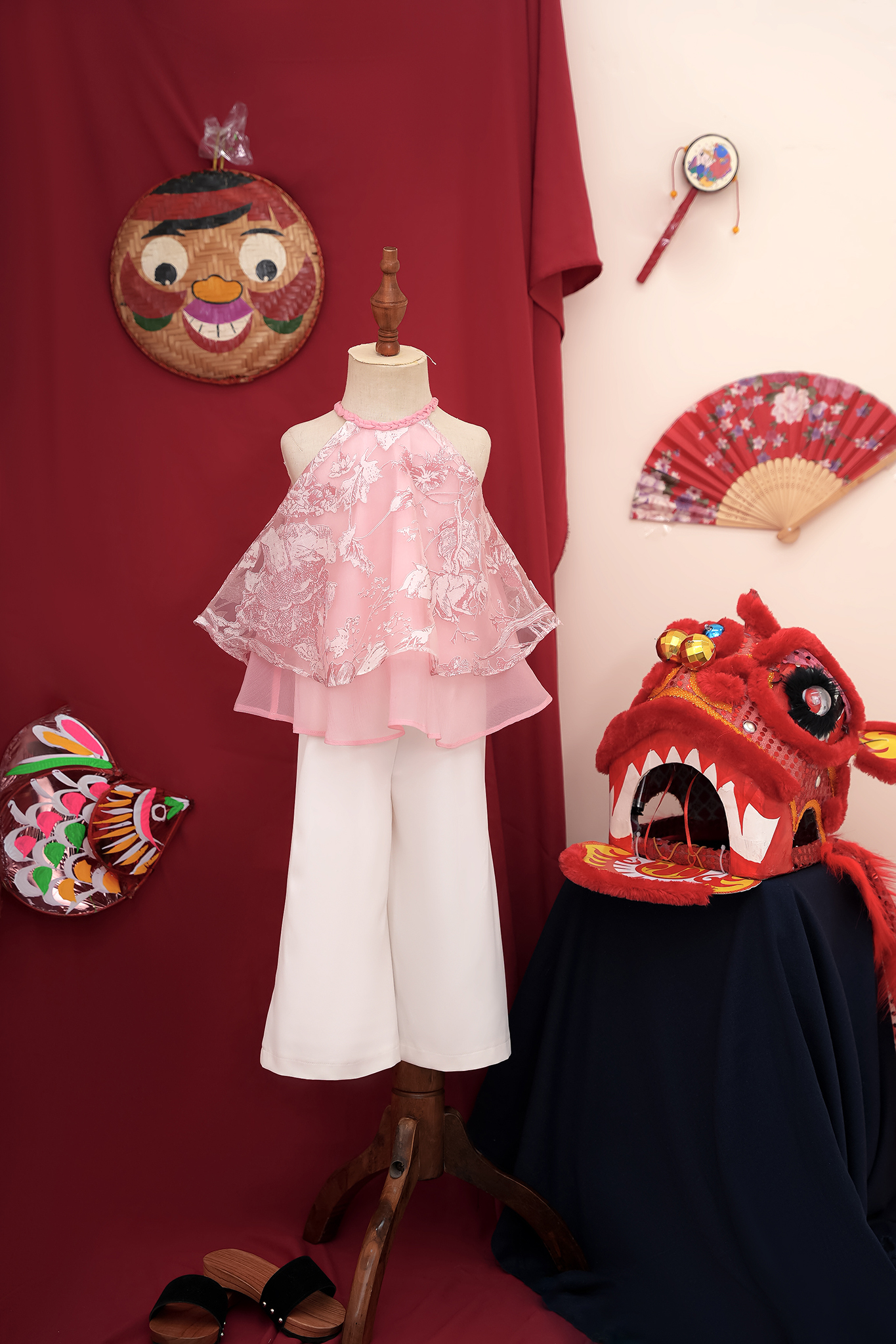 Bộ yếm voan hoa hai tầng quần dài_thumbnail_3