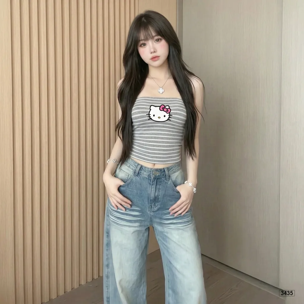 Áo quây ôm body hack dáng kẻ sọc kitty Beezy 3451_thumbnail_4