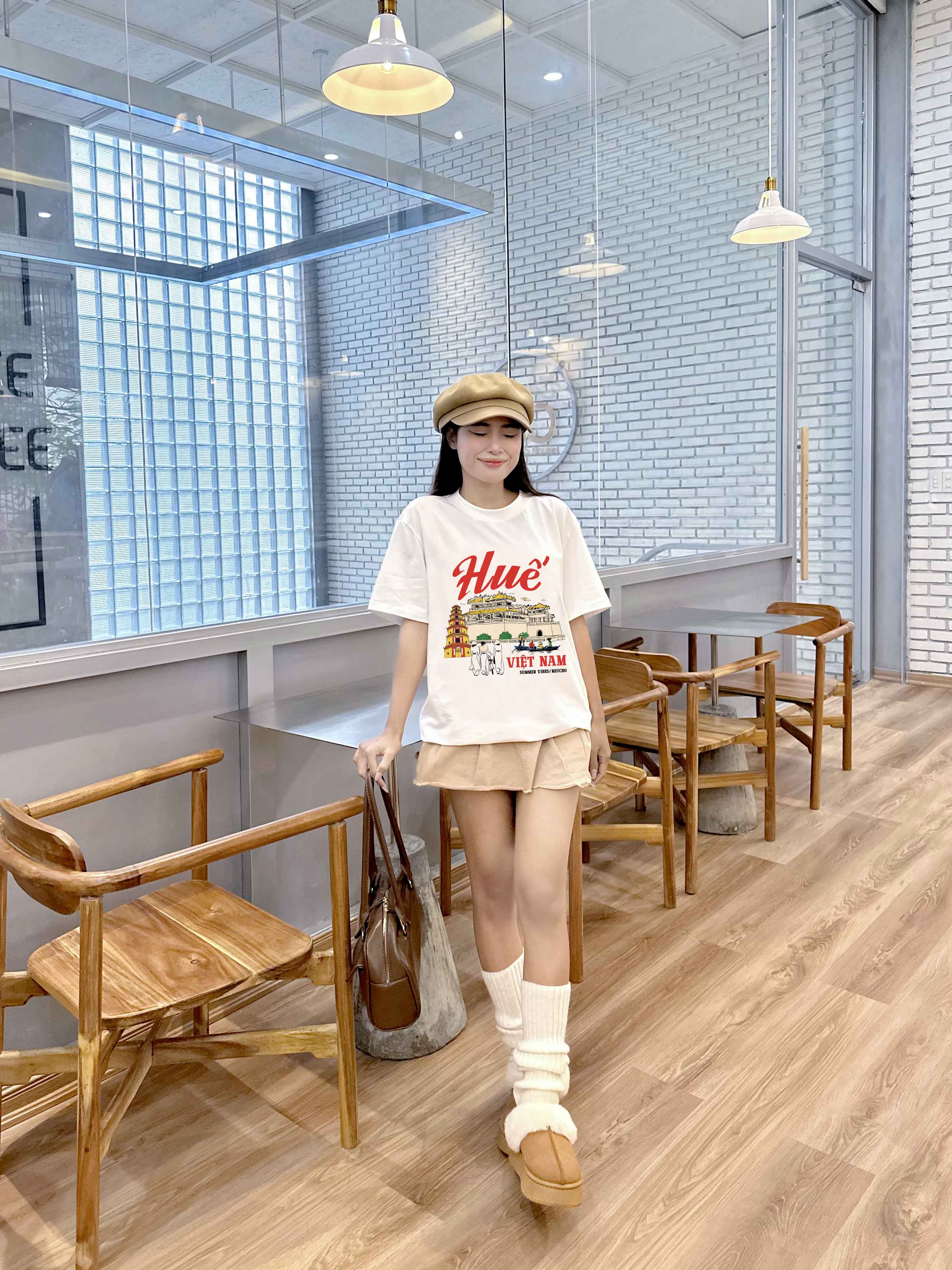 Áo thun du lịch Huế ATD1265 Miucho vải cotton thoáng mát in mix_thumbnail_6