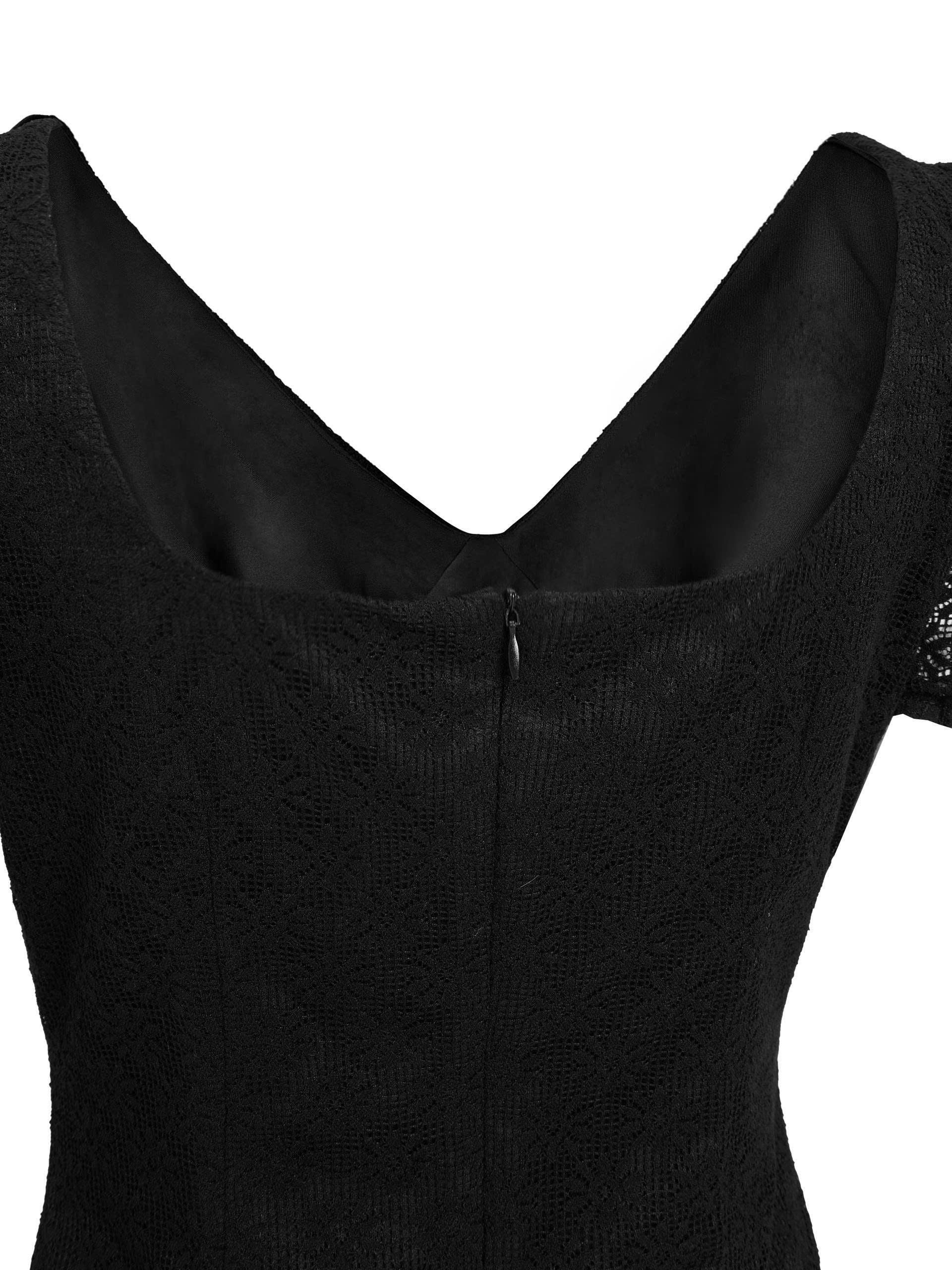 BIGSIZE NỮ- Đầm ren dáng A co giãn dành cho nàng béo từ 55-90kgV-DA211_thumbnail_3