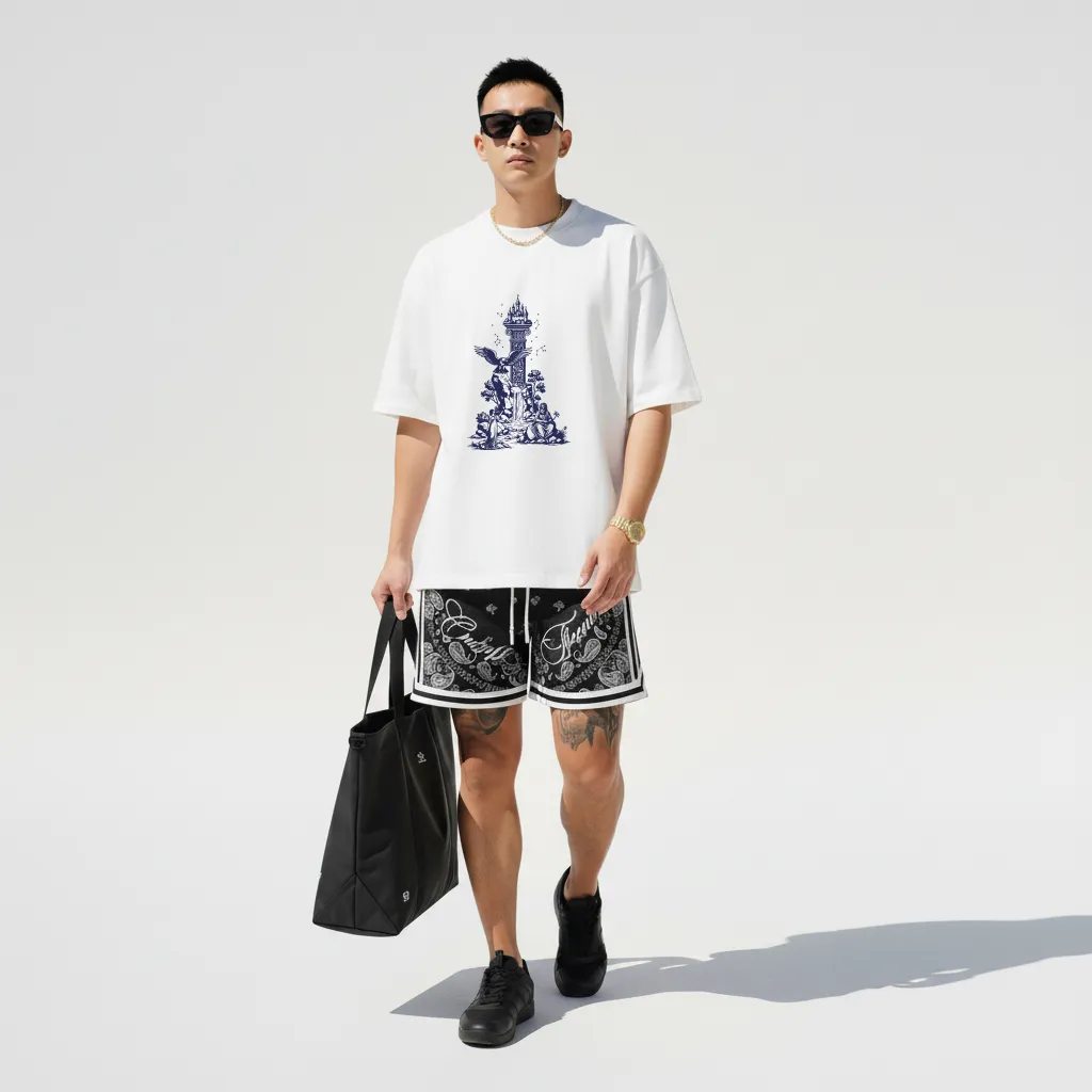 Áo thun form rộng Miucho Iconic cotton thoáng mát tay ngắn cổ tròn nhiều màu đủ size in chữ cái I 2754_thumbnail_8