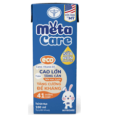 Sữa nước Metacare Eco 180ml -  lốc 4 hộp