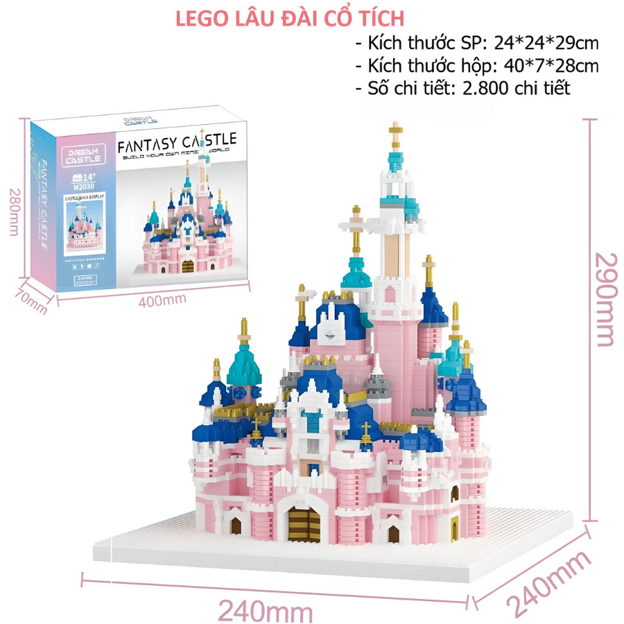 6 Bộ LEGO Xếp hình LÂU ĐÀI kích thước lớn, hơn 2000 chi tiết_thumbnail_3