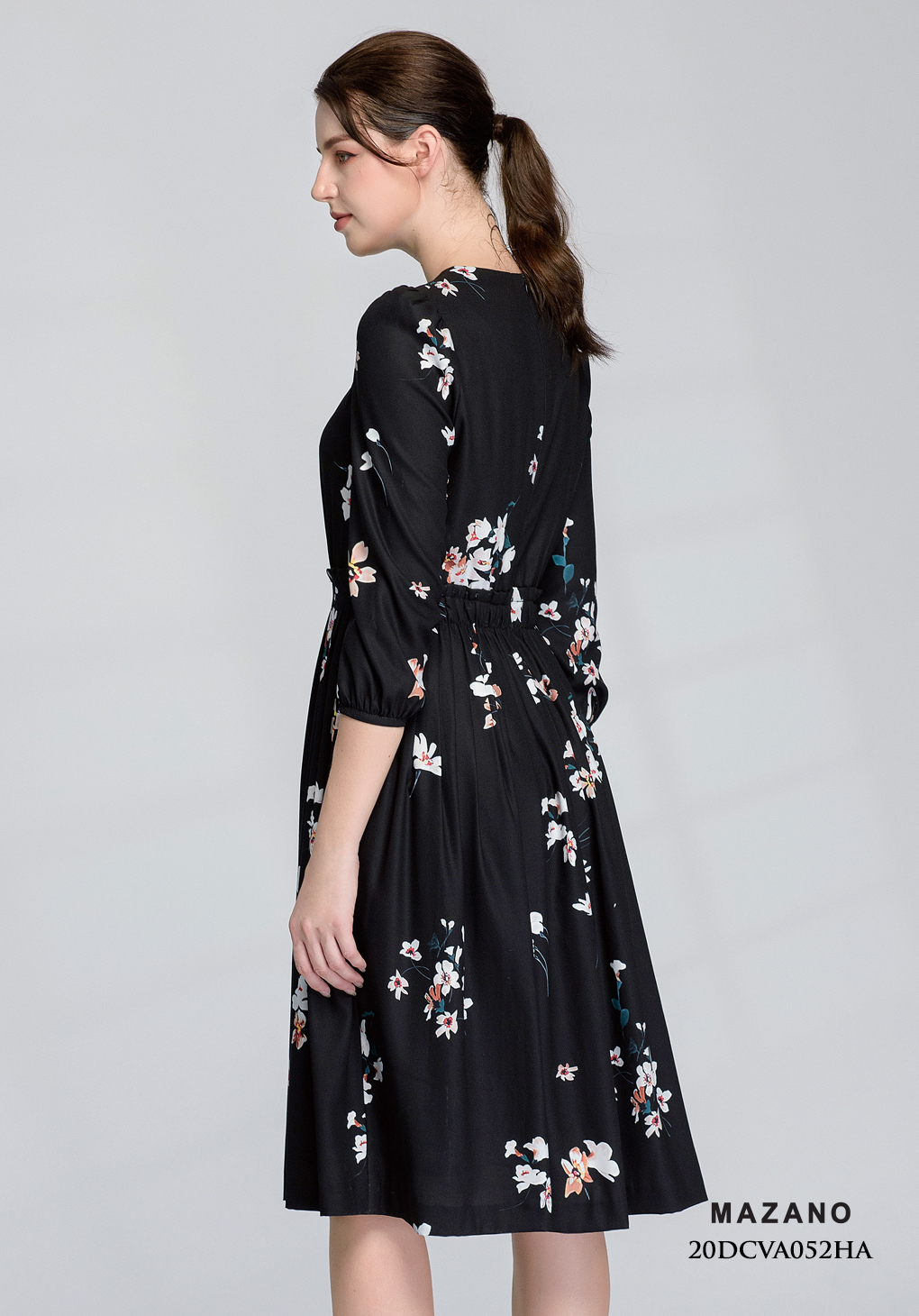 Đầm đen bùng eo Xếp bèo ly eo_thumbnail_4