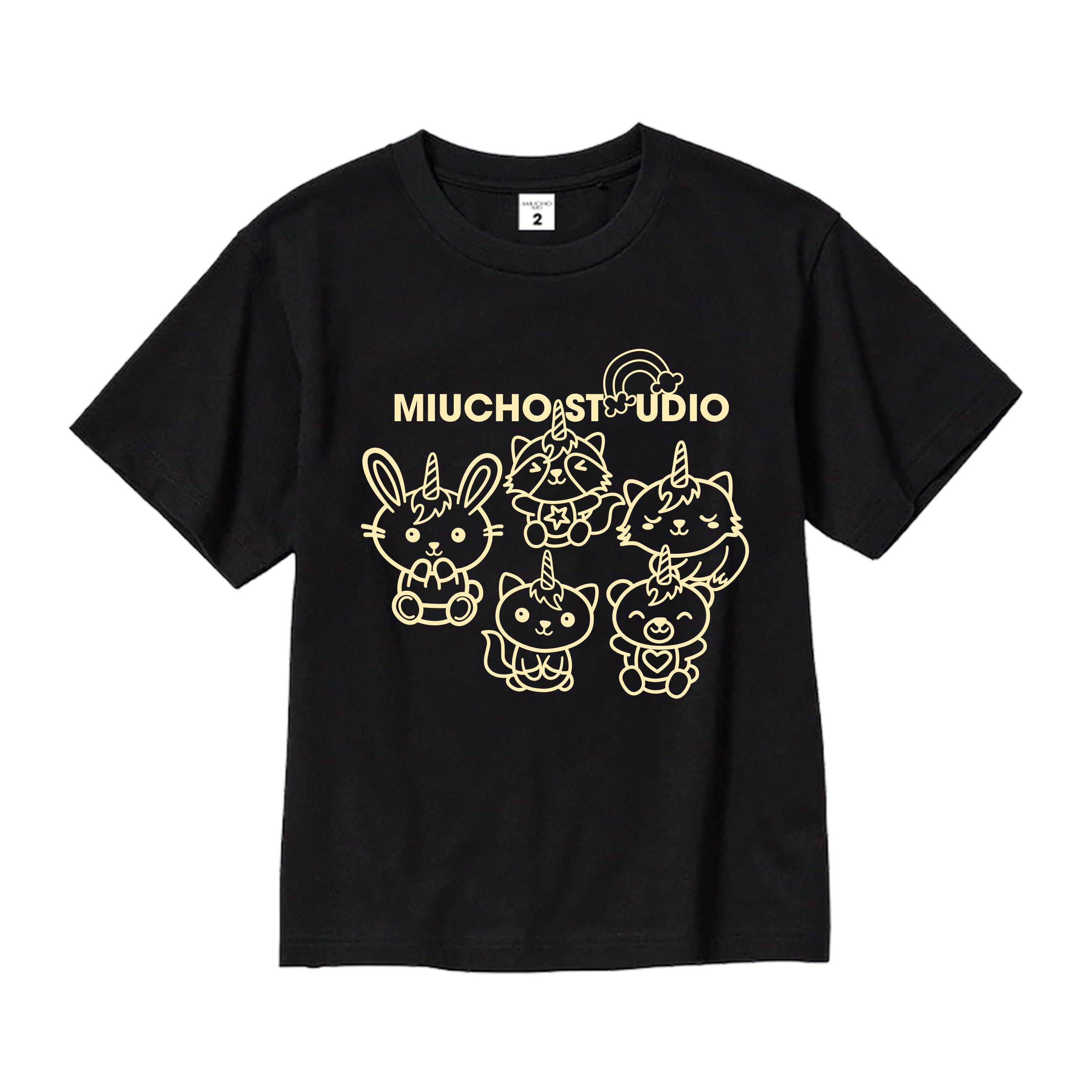 Áo thun bé gái form rộng dễ thương chất vải cotton thoáng mát AED1522 Miucho Kid in artwork_thumbnail_0