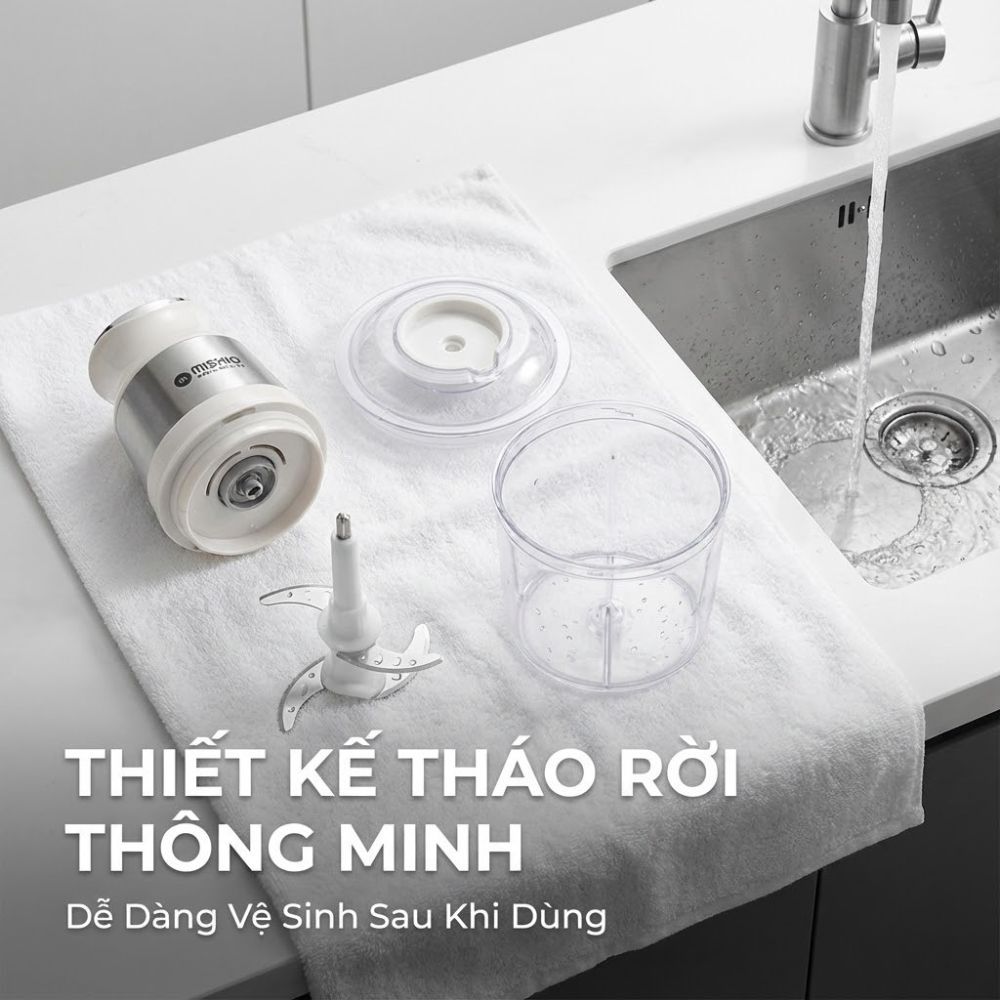 Máy Xay Mini Mishio MK389 - Dung Tích 0.8L, Xay Đồ Ăn Dặm, Gia Vị, Đồ Khô, Công Suất 250W Mạnh Mẽ_thumbnail_7