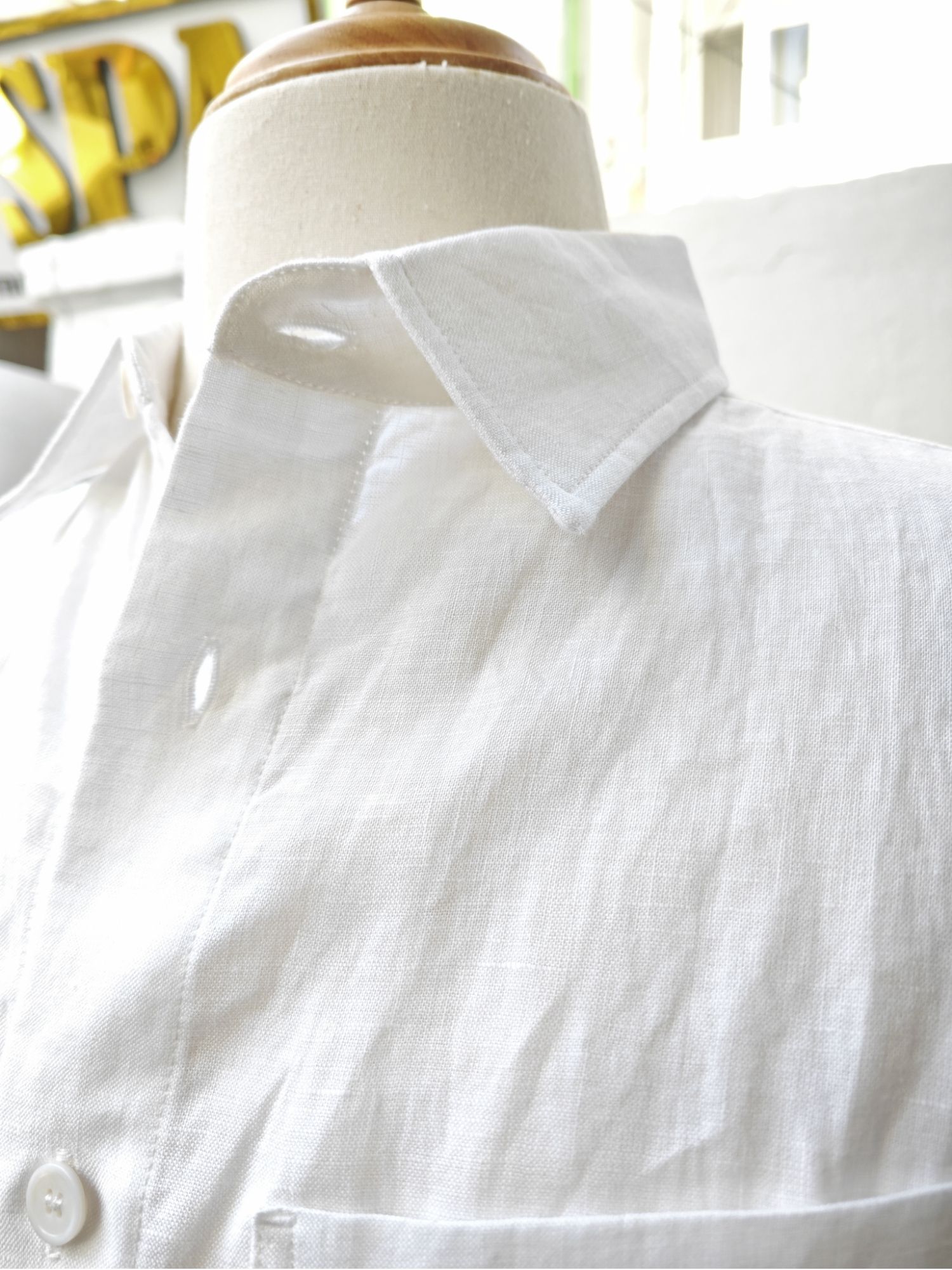 Sơ mi 100% linen tay ngắn cổ kiểu Đức_thumbnail_3