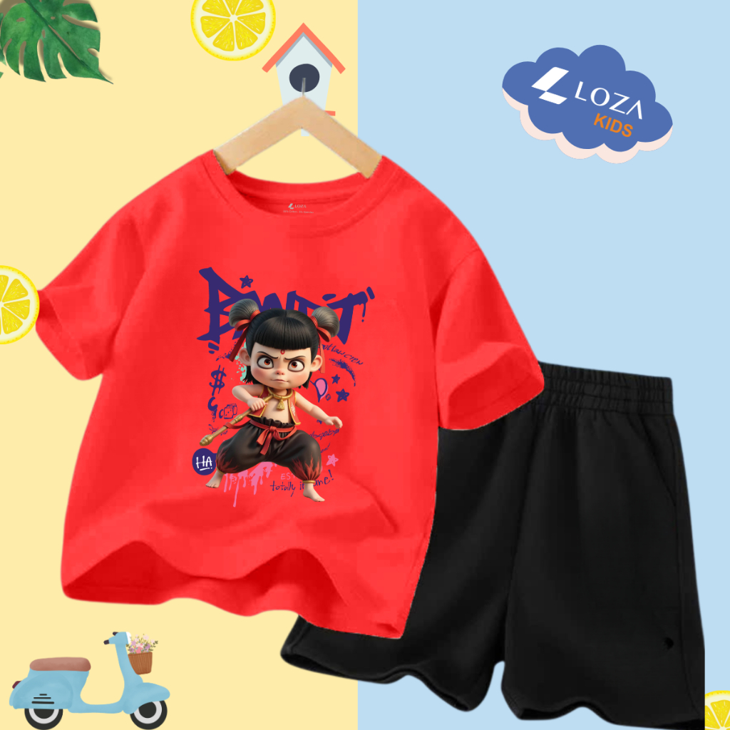 Bộ đồ cho bé trai in hình Natra -  Loza Kids SB243_thumbnail_4