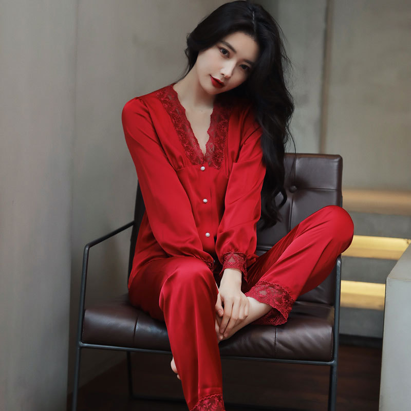 N19 Pijama viền ren