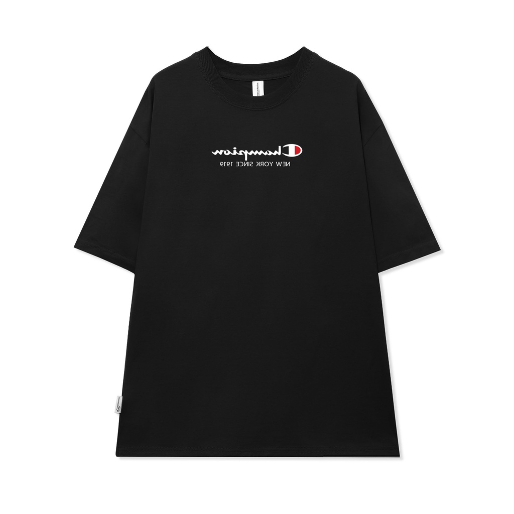 Áo phông nữ form rộng tay lỡ unisex chất vải cotton AT084 Miucho in logo_thumbnail_0