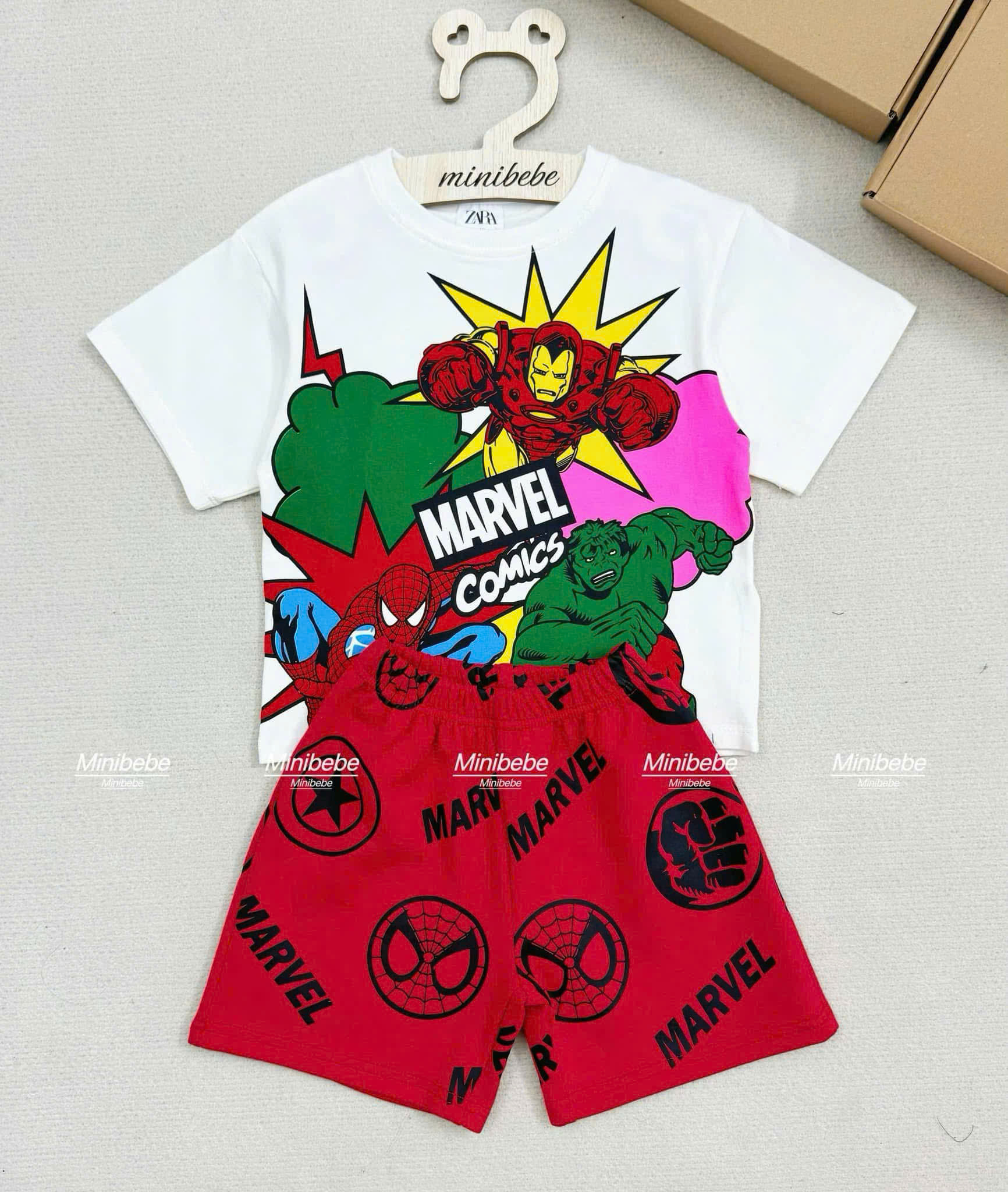 D49 BỘ CỘC SIÊU NHÂN ĐỎ MAVEL COMICS- A117.1487