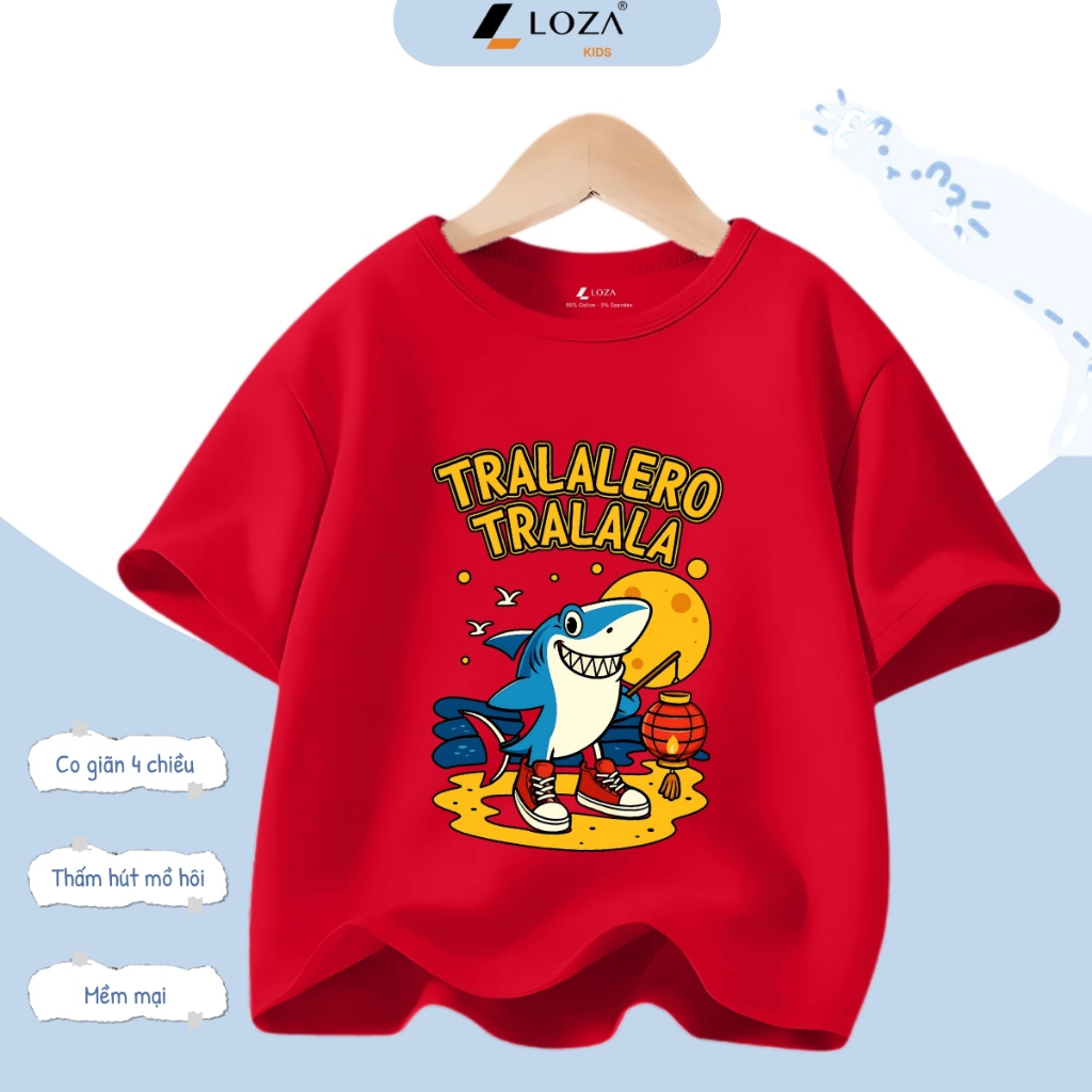 Áo thun Brainrot Tralalero Tralala cho bé trai từ 15-45kg - Áo phông trẻ em Loza Kids - AT3240_thumbnail_0
