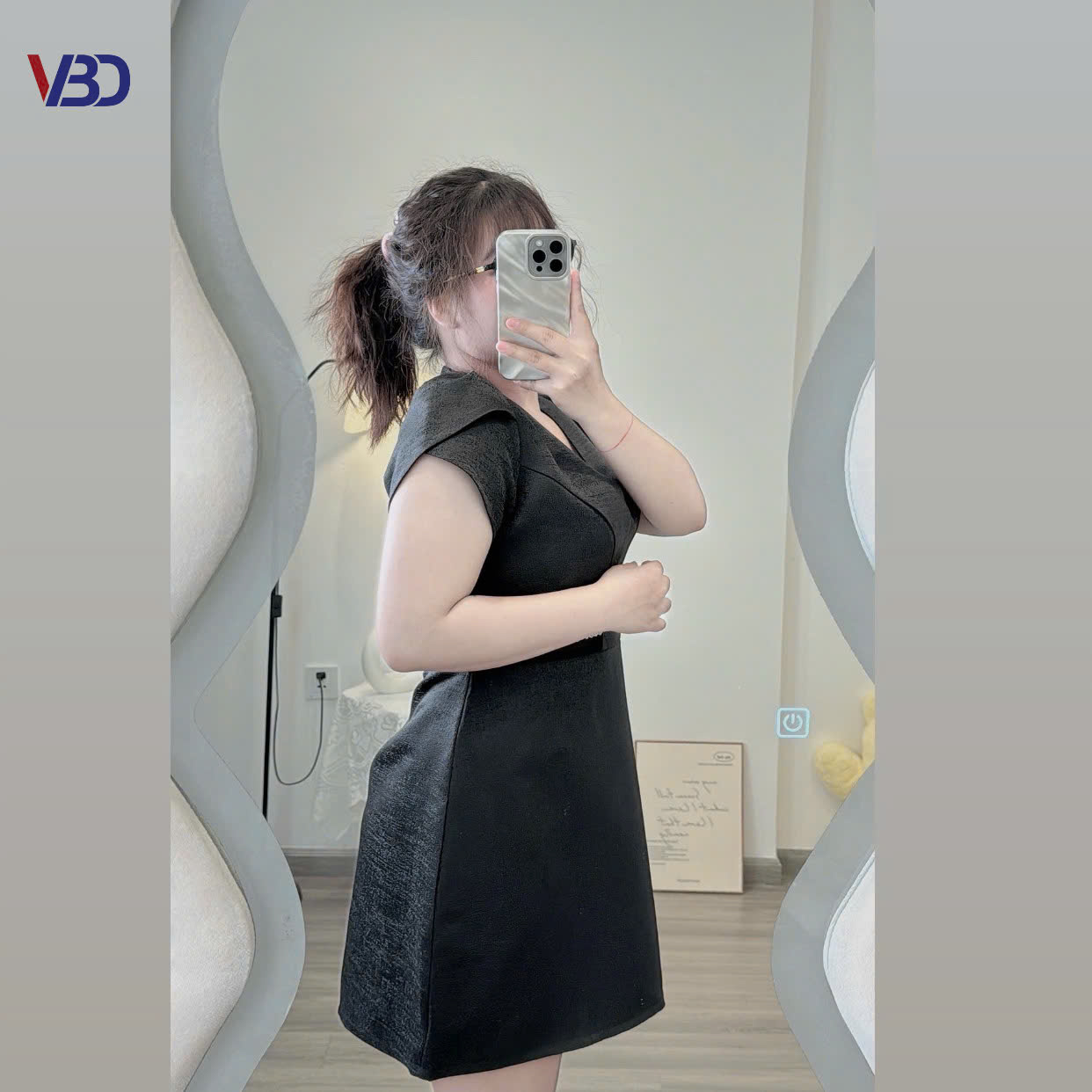 Đầm kiểu khoét eo phối lưới kiểu bigsize DA134 dành cho nàng béo mập từ 55-95kg_thumbnail_9