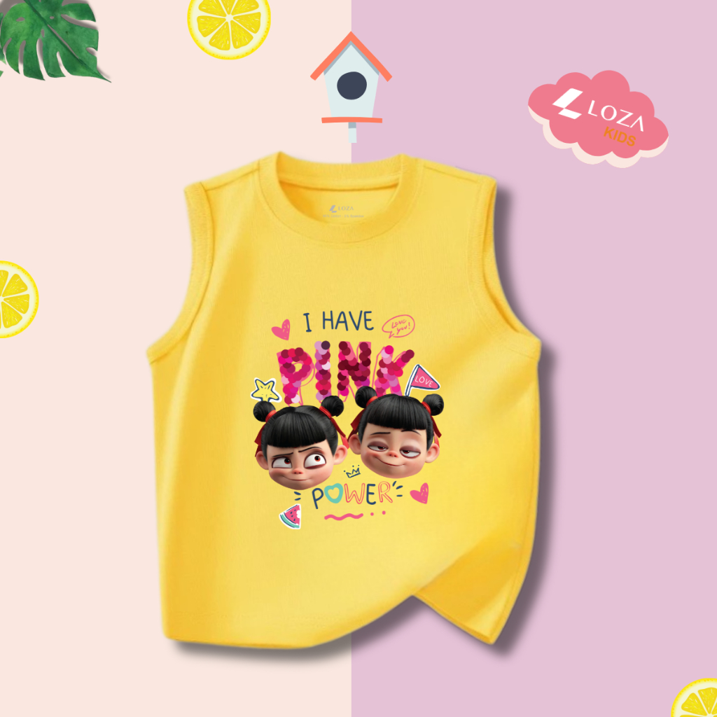 Áo thun sát nách bé gái in hình Natra - Loza Kids ST002_thumbnail_5