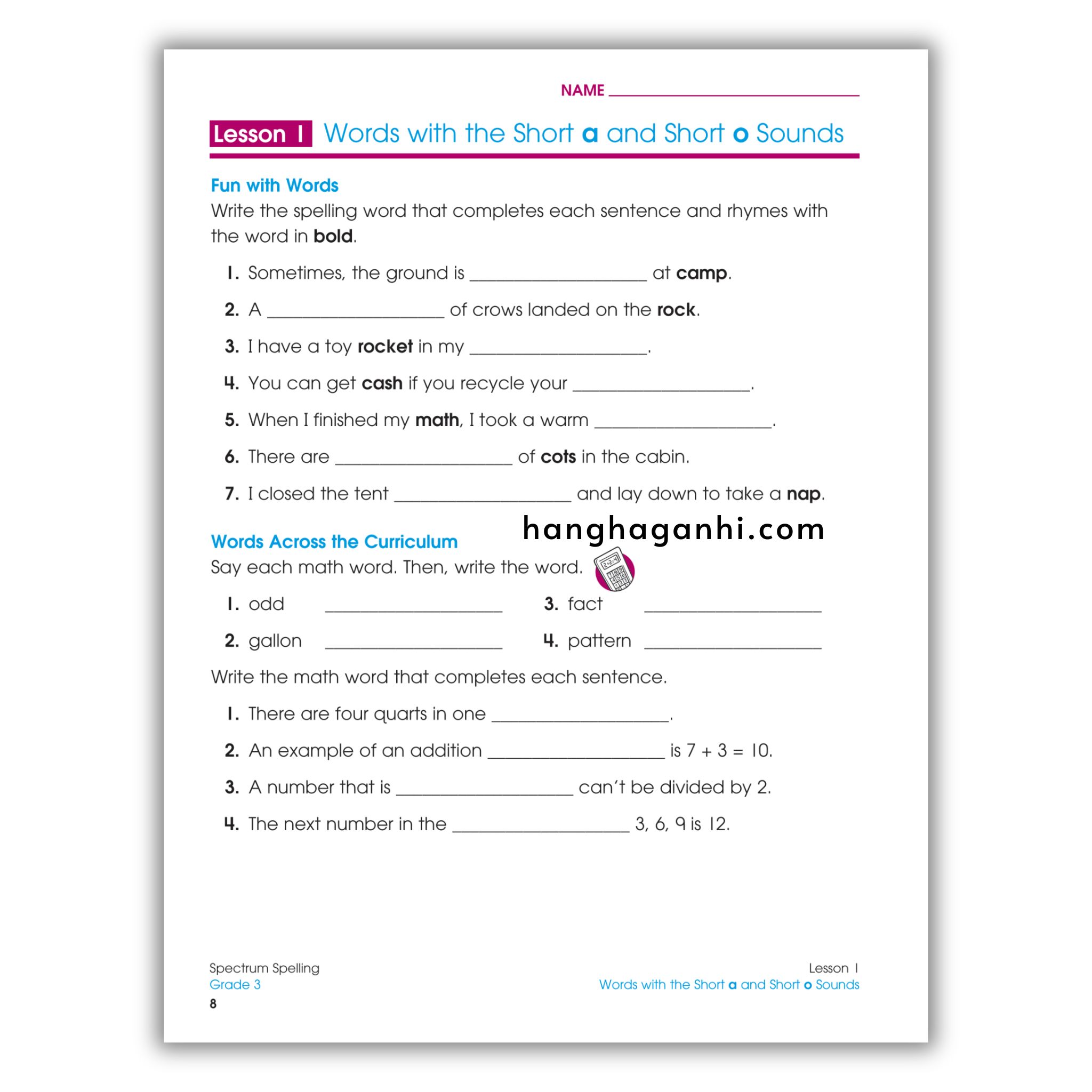 Sách Spectrum Spelling Workbook Grade 3_thumbnail_4