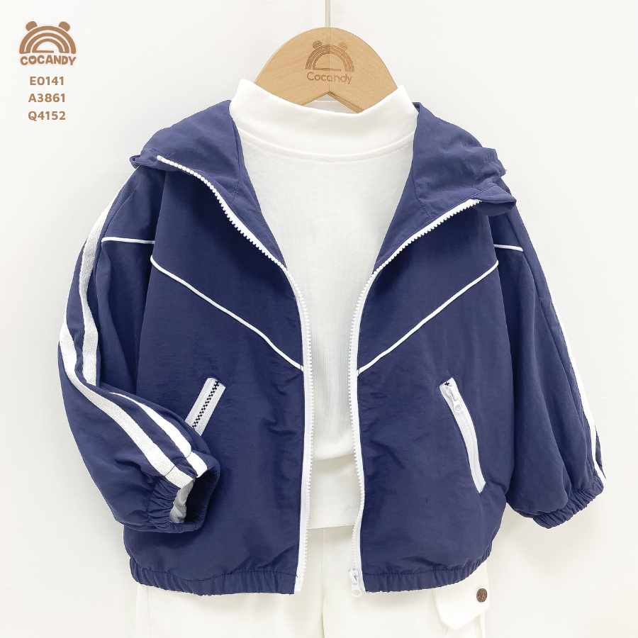 Áo khoác gió XANH THAN 2line be_thumbnail_1