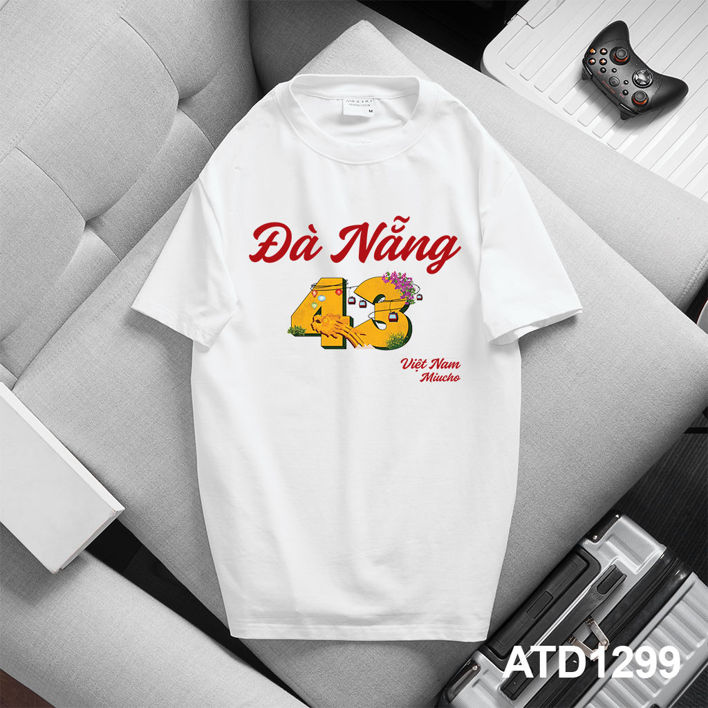 Áo thun nam du lịch Đà Nẵng ATD1299 Miucho Iconic vải cotton thoáng mát in mix_thumbnail_6