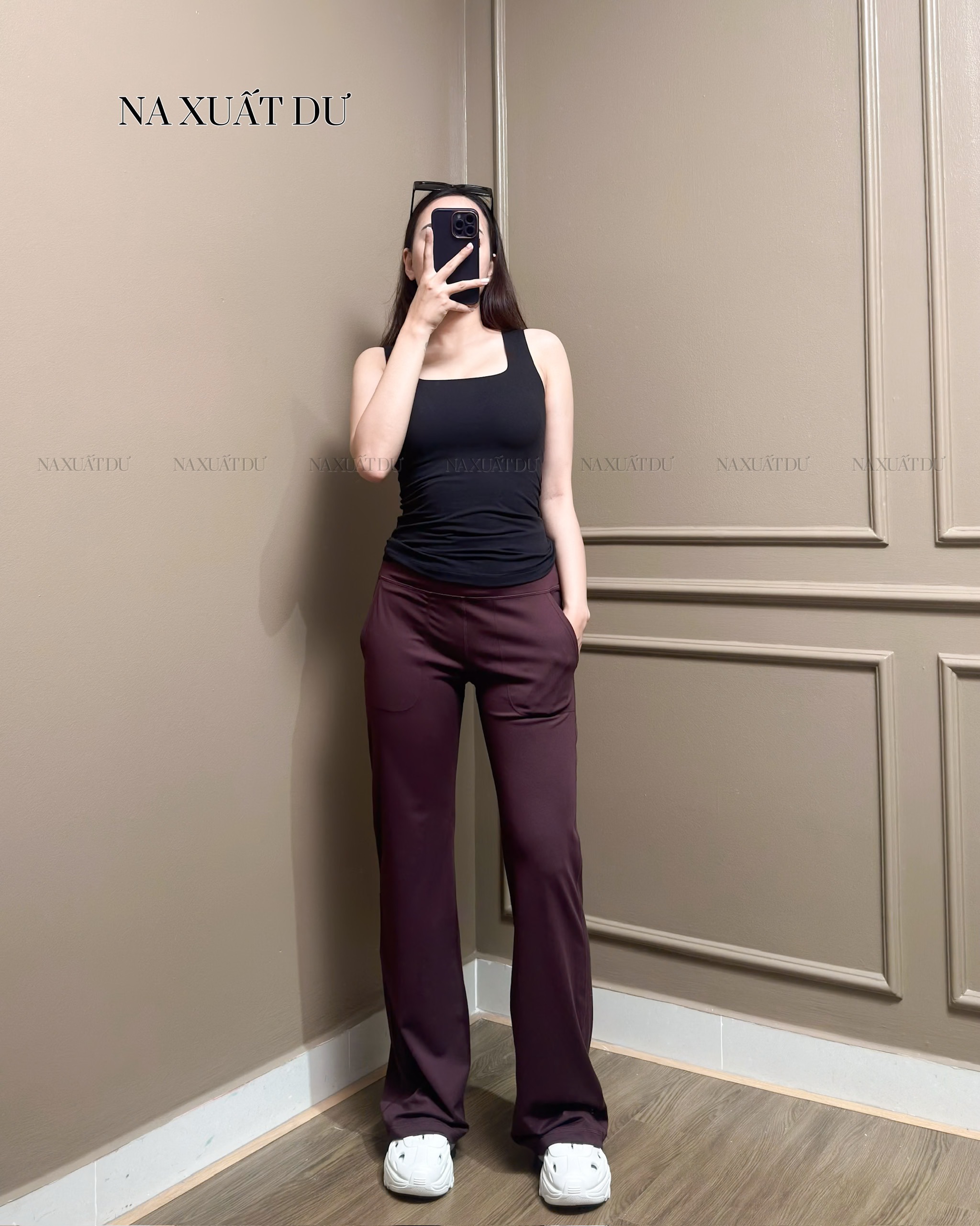 Quần dài legging loe nữ 